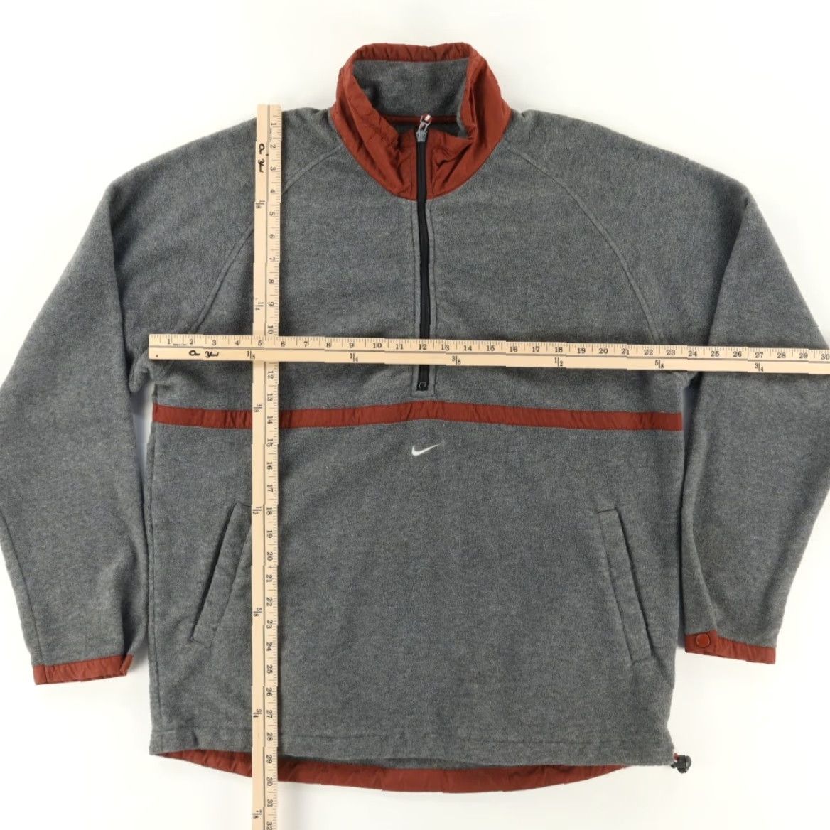 Nike VINTAGE Nike 90s Fleece Pullover Kangaroo Pocket Gray Men's L Shirt Size US L / EU 52-54 / 3 - 3 Thumbnail