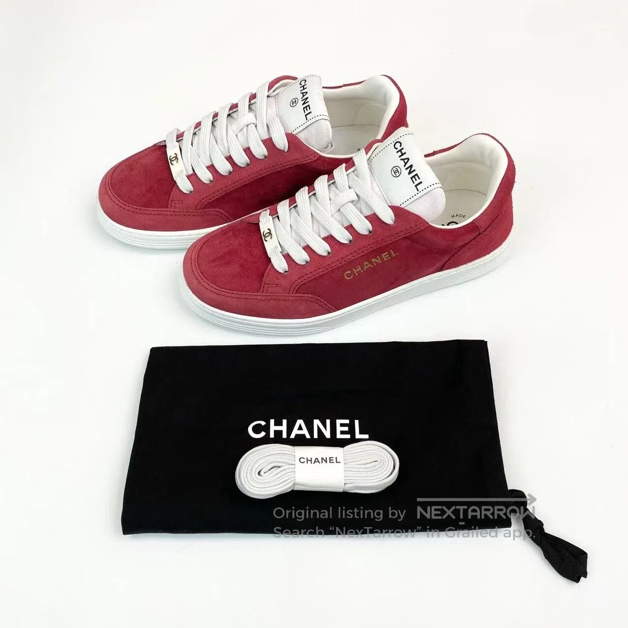Chanel Chanel Red logo board shoes| Size US 6 / IT 36 - 2 Thumbnail