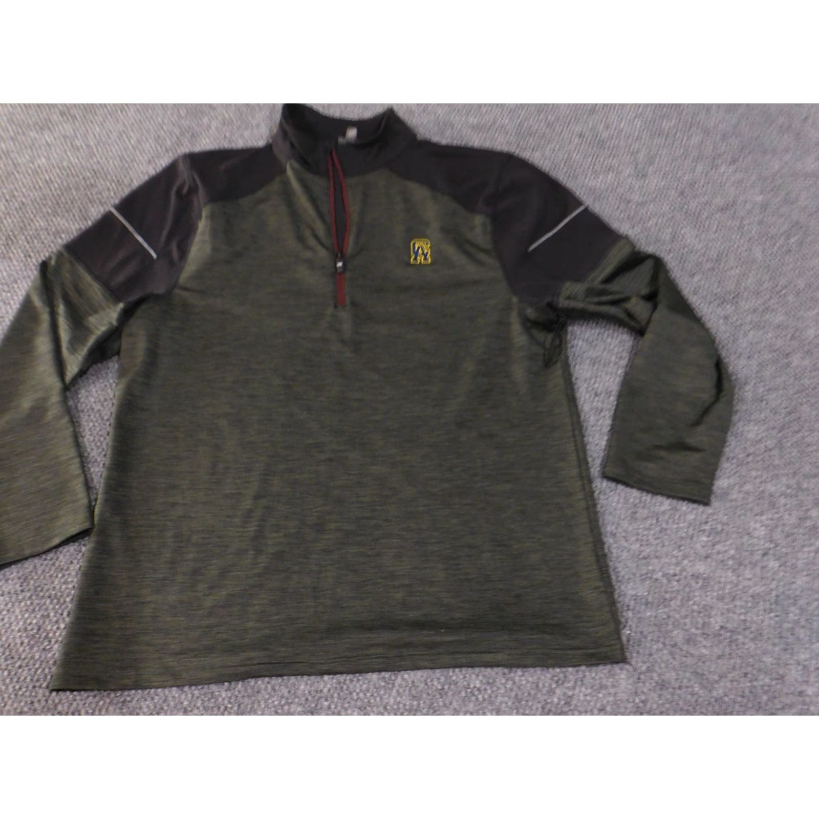 SKECHERS Skechers Performance Pullover Mens 2XL Olive Black Half Zip GOTRAIL Long Sleeve Shirt Size US XXL / EU 58 / 5 - 4 Thumbnail