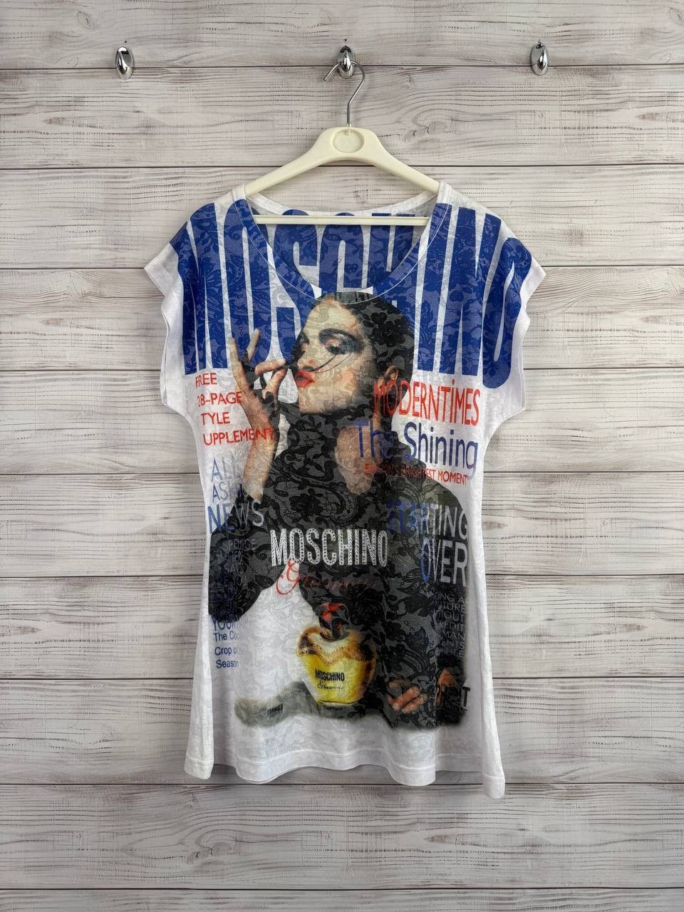 Moschino Archive Moschino Cotton Tee T-shirt Size L / US 10 / IT 46 - 1 Thumbnail