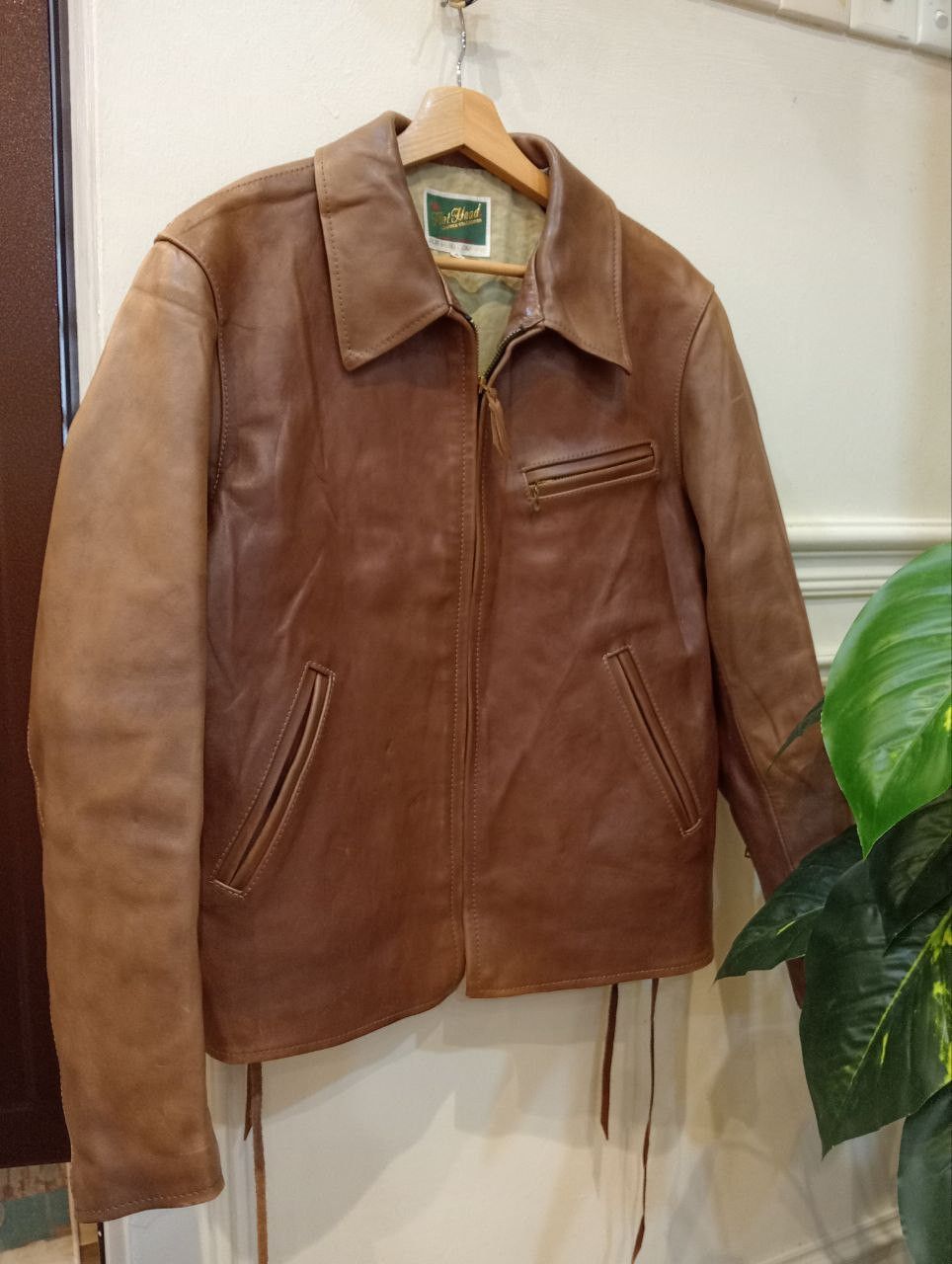 The Flat Head THE FLAT HEAD SINGLE RIDER HORSE LEATHER JACKET - SIZE 44 Size US XL / EU 56 / 4 - 1 Thumbnail