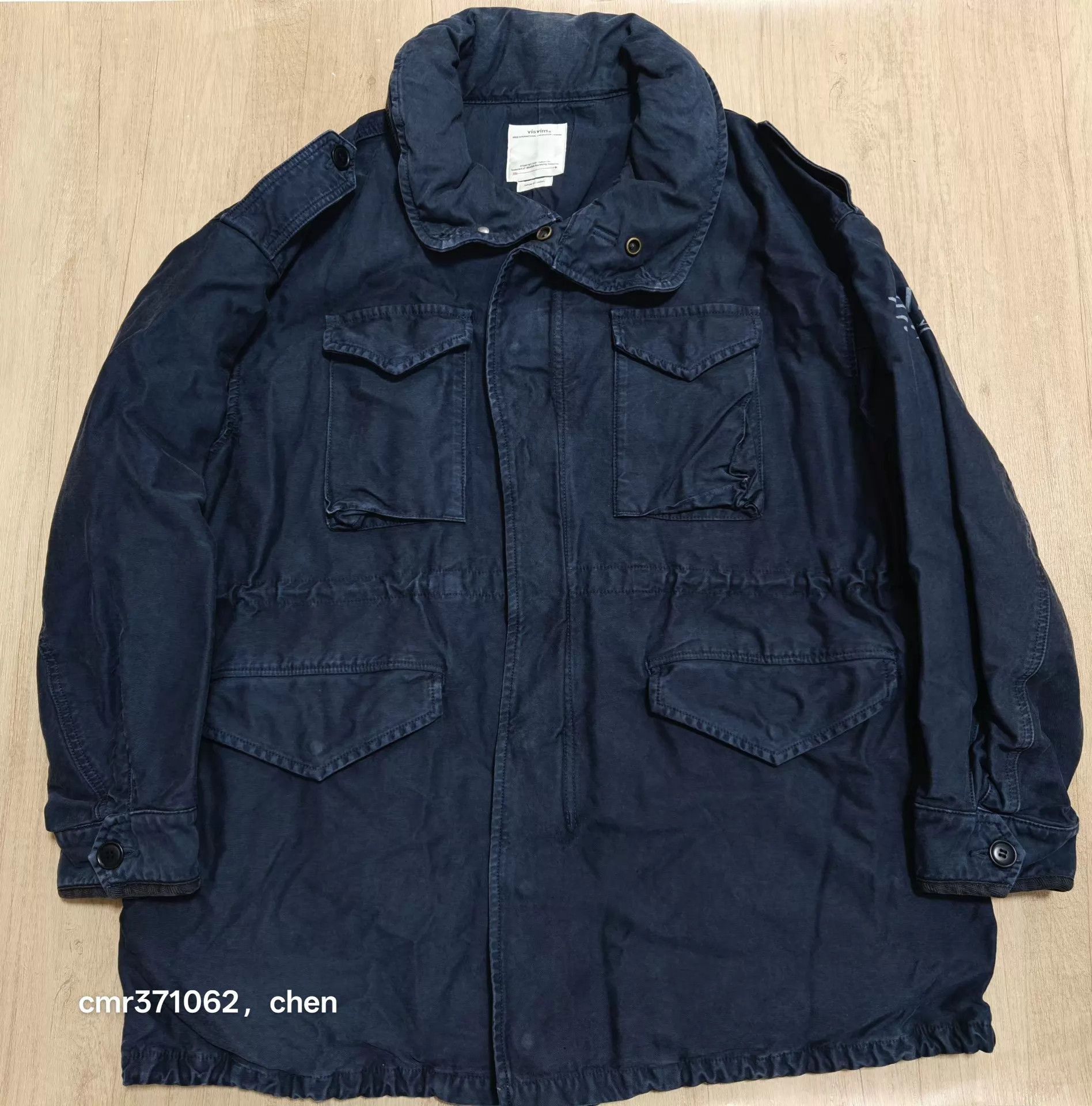 Visvim Blue Long-Sleeve Utility Coat Size S Size US S / EU 44-46 / 1 - 1 Thumbnail
