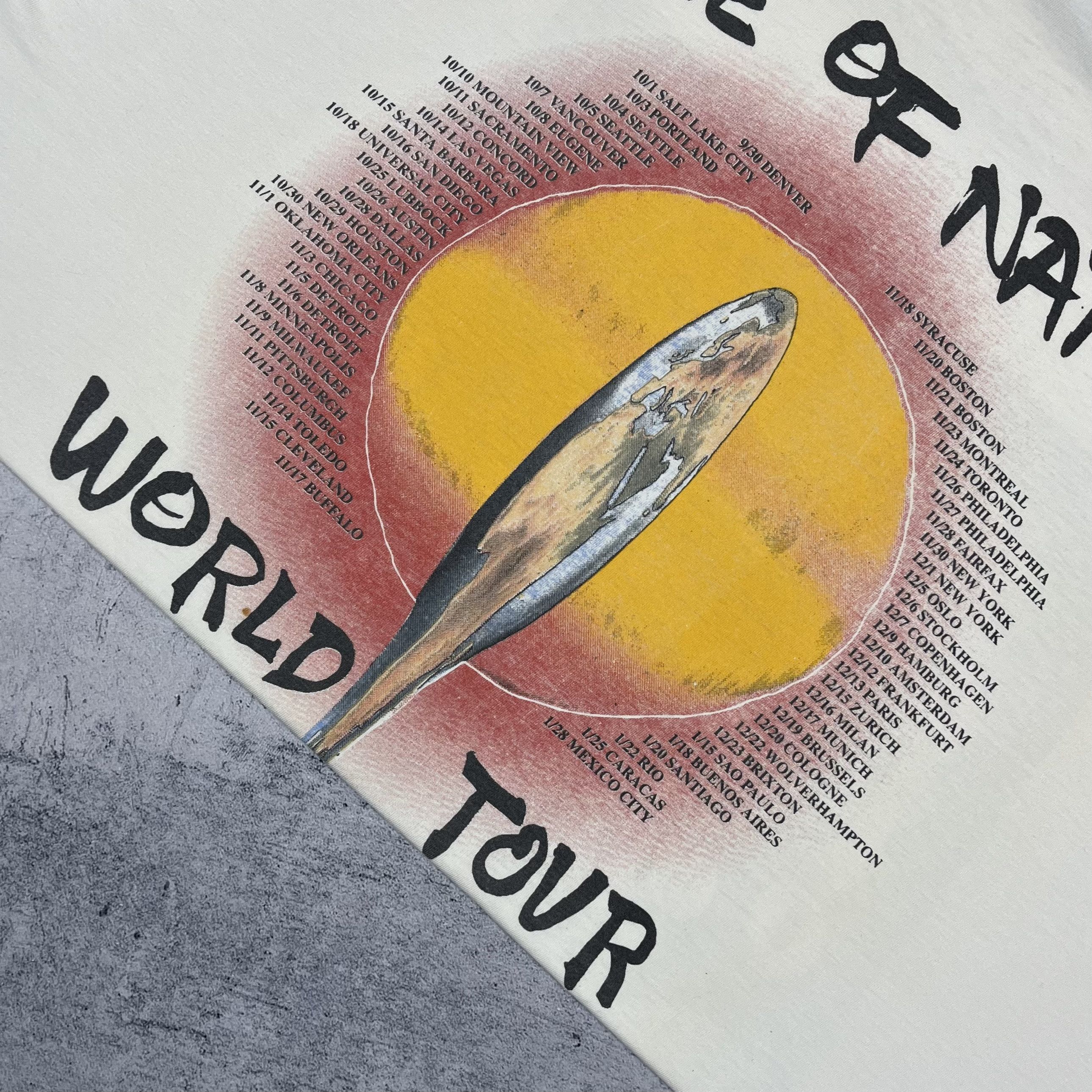 Band Tees Vintage Robert Plant “Fate Of Nations” Tour T Shirt 1993 Size US XL / EU 56 / 4 - 20 Thumbnail