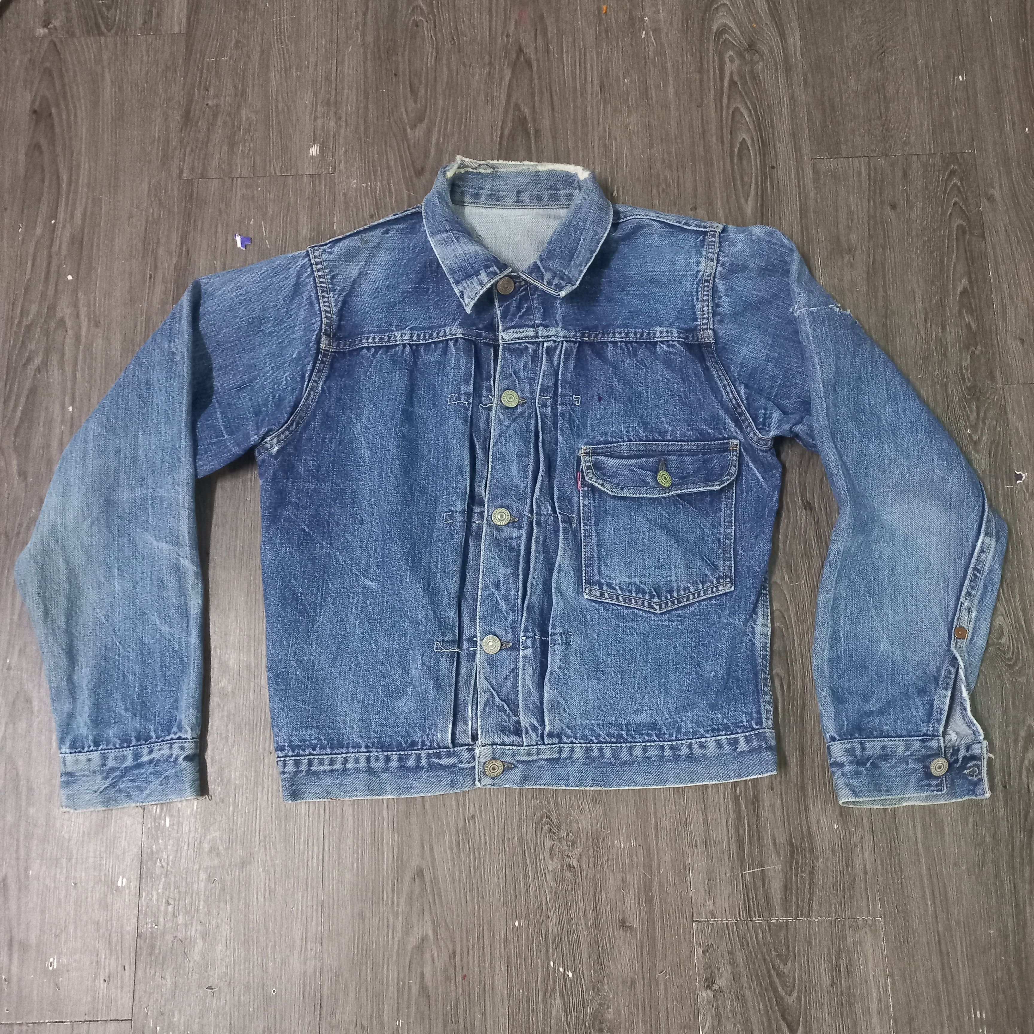 image of Levis Vintage Clothing True Vintage 30's Levis Denim Jacket Type 1 in Blue, Men's (Size Medium)