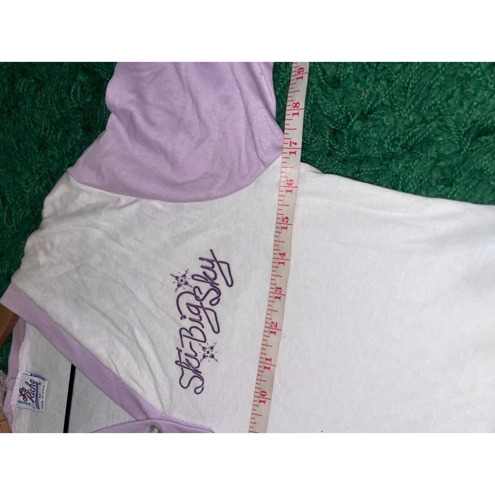 Vintage Vintage Womens Ski Big Sky Shirt Montana Tee Top Le Riche Size M / US 6-8 / IT 42-44 - 10 Thumbnail