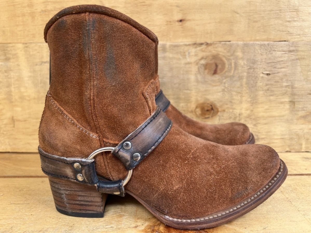 FREEBIRD Freebird By Steven SPIRIT Brown Leather Suede Western Boots Size US 6 / IT 36 - 3 Thumbnail