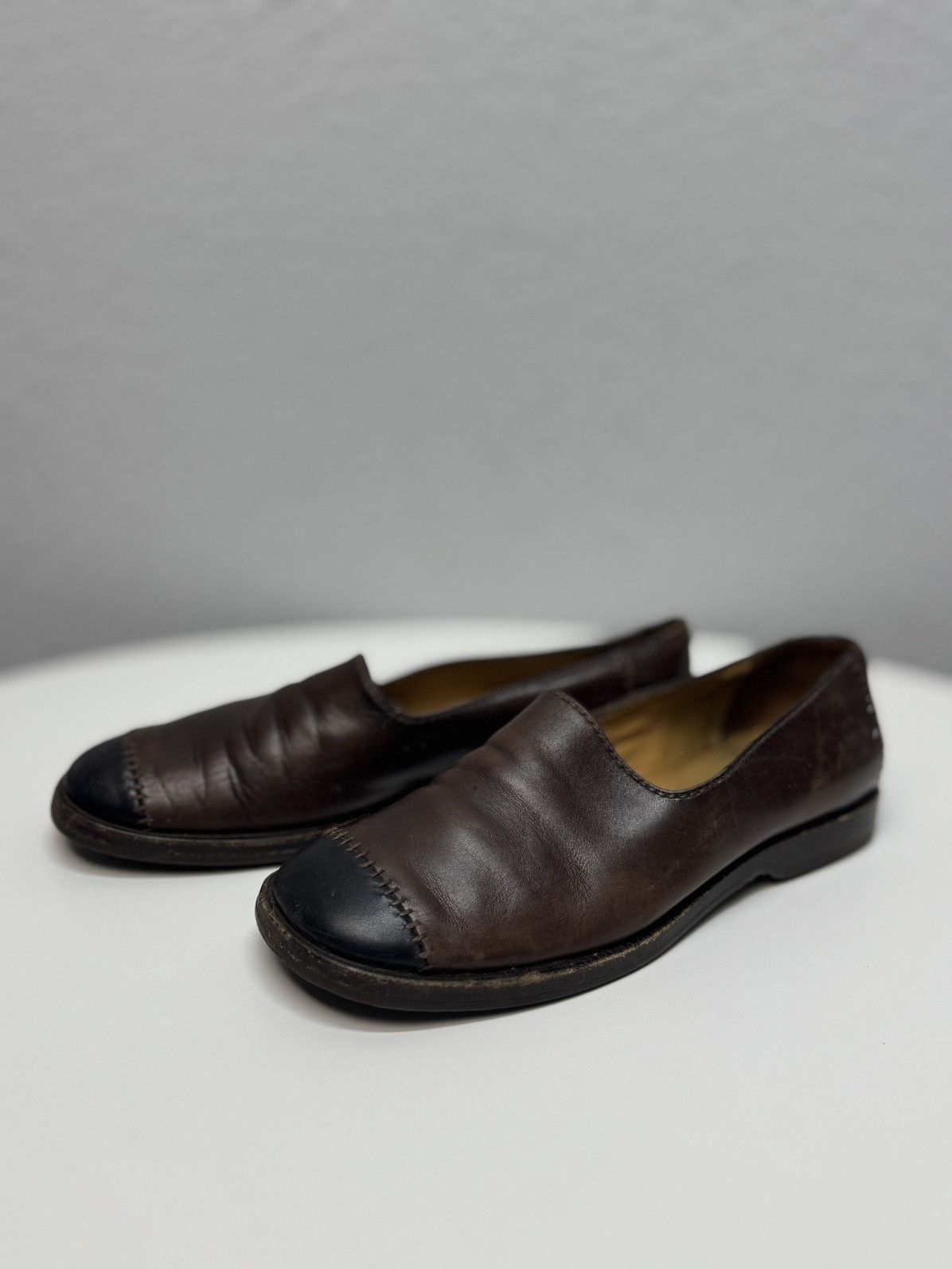 Western Rise Vintage Leather Shoes Ankle Prada style Margiela western Size US 7 / EU 40 - 5 Thumbnail