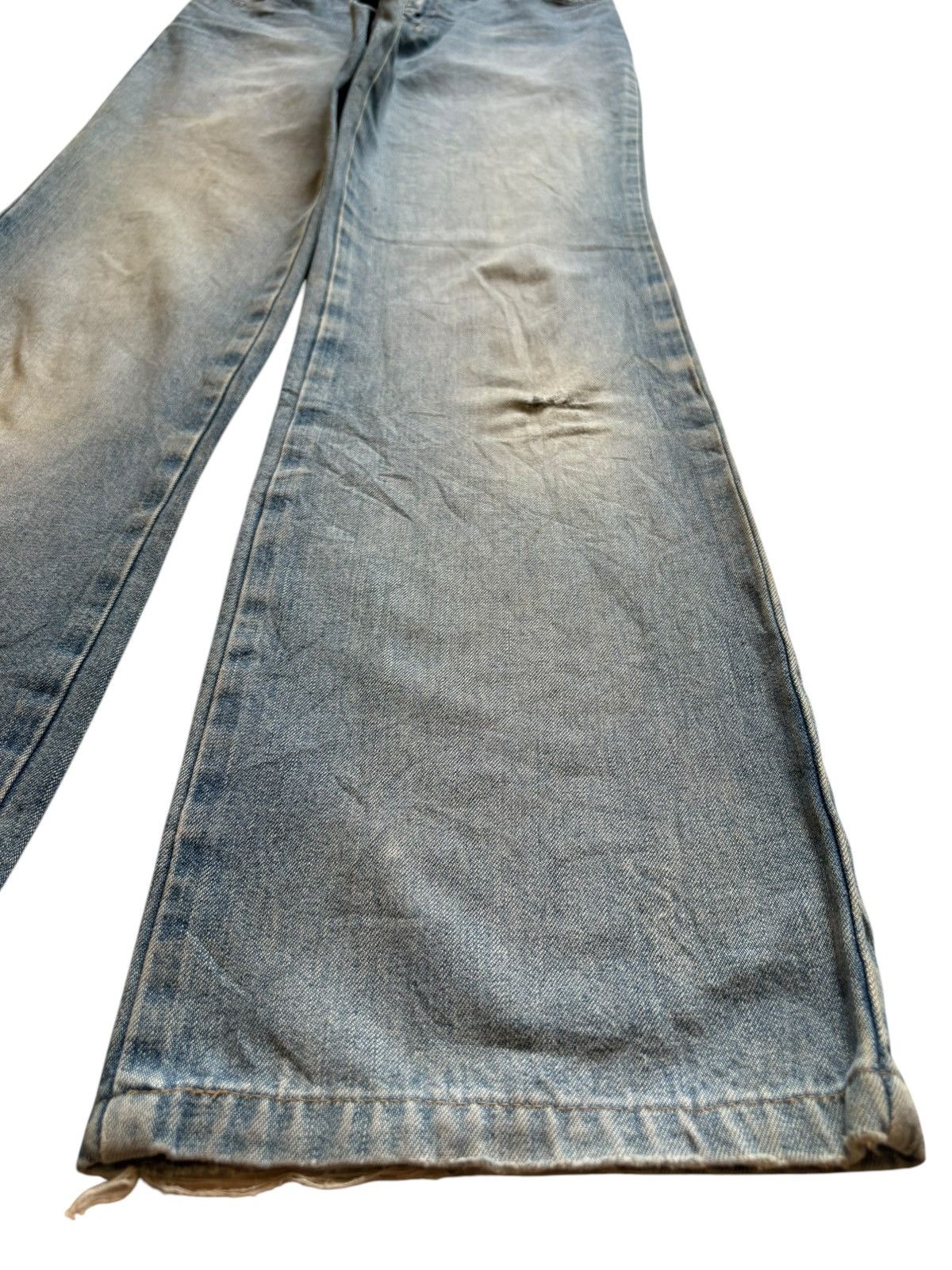 Japanese Brand × Jean Vintage Japanese Brand Mud Wash Bootcut Flare Jeans Size 28" / US 6 / IT 42 - 7 Thumbnail