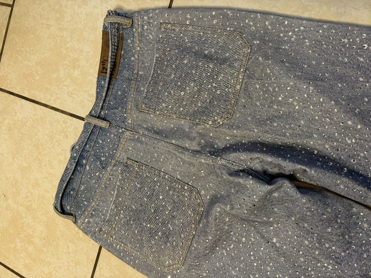 Birth of Royal Child BIRTH OF ROYAL CHILD WASHED 20K SWAROVSKI DIAMOND DENIM Size US 34 / EU 50 - 6 Thumbnail