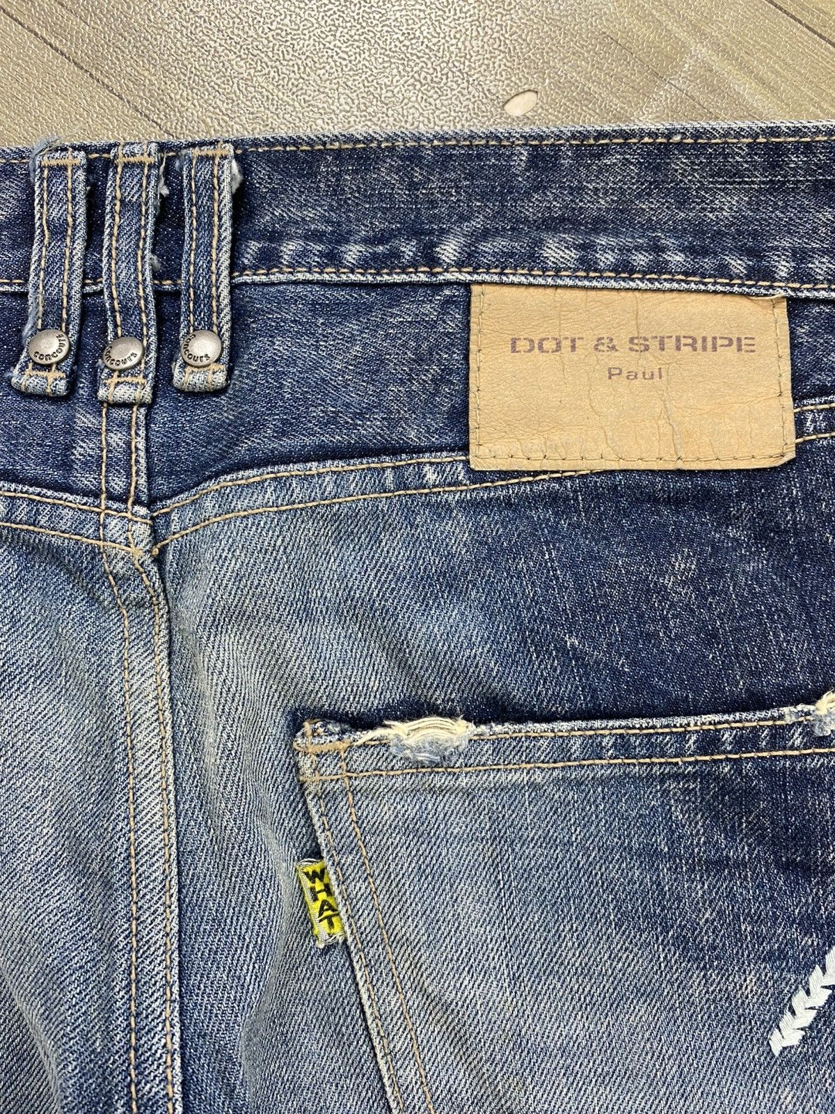 If Six Was Nine 2000s Dot & Stripe Distressed Punk Lgb Style Flared Jeans Size US 30 / EU 46 - 12 Thumbnail