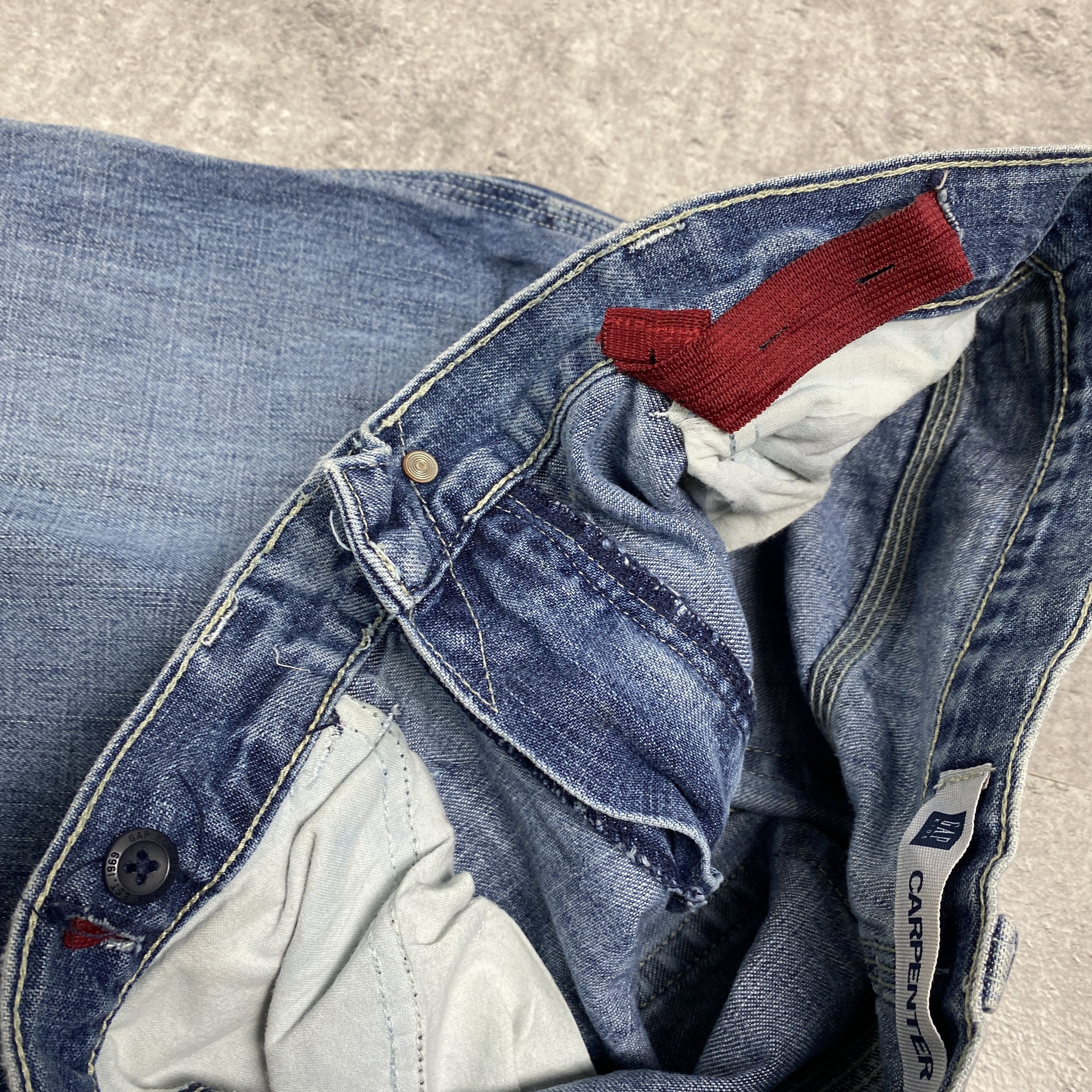 Gap × Vintage GAP carpenter vintage baggy jeans - 31 Size 31" - 6 Thumbnail