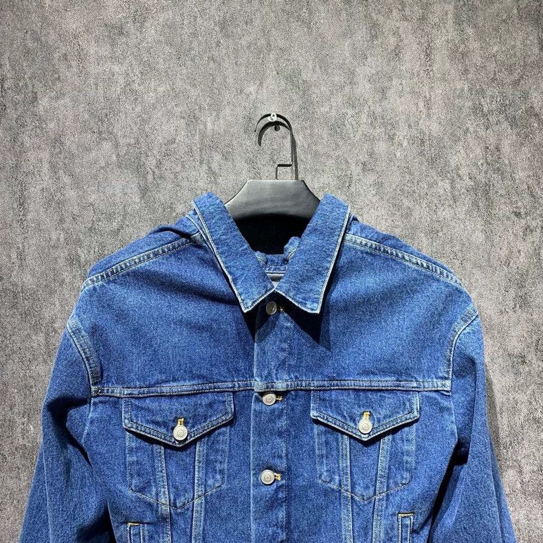 Balenciaga Balenciaga Blue Simple Denim Jacket 2502-Nextarrow Size XS / US 0-2 / IT 36-38 - 4 Thumbnail