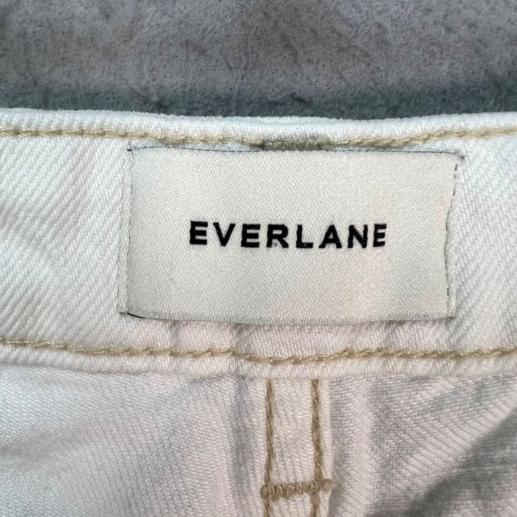 Everlane Everlane Womens 26 White Wide-Leg Organic Cotton Blend Jeans Size 26" / US 2 / IT 38 - 3 Thumbnail