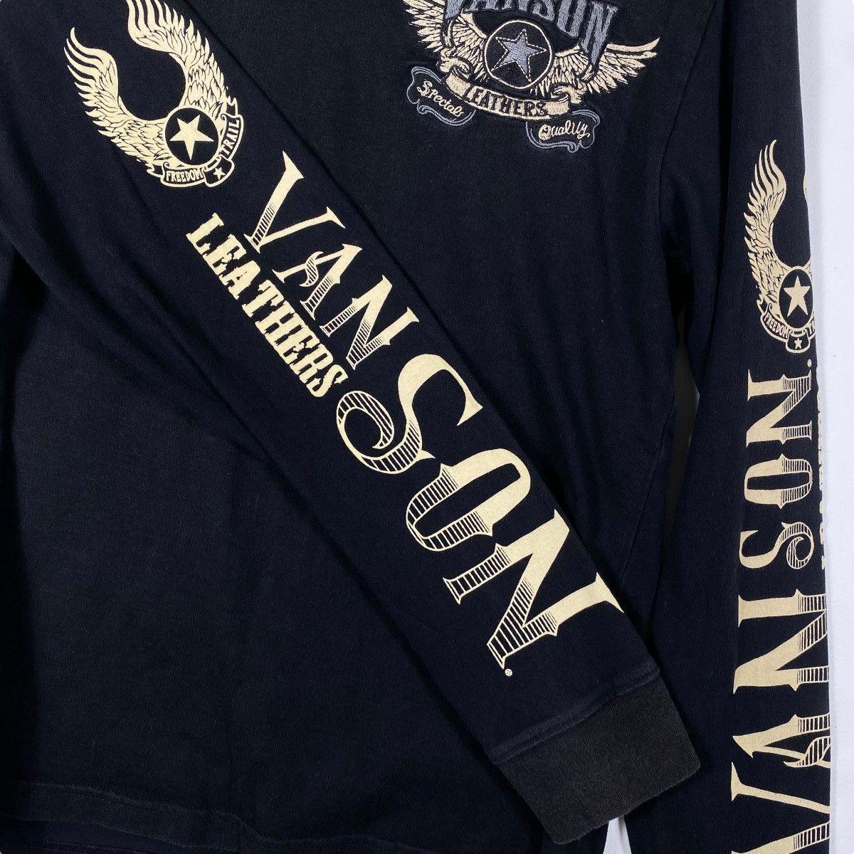Vanson Leathers Vintage VANSON LEATHERS Embroidery Logo Long Sleeve Size US L / EU 52-54 / 3 - 5 Thumbnail
