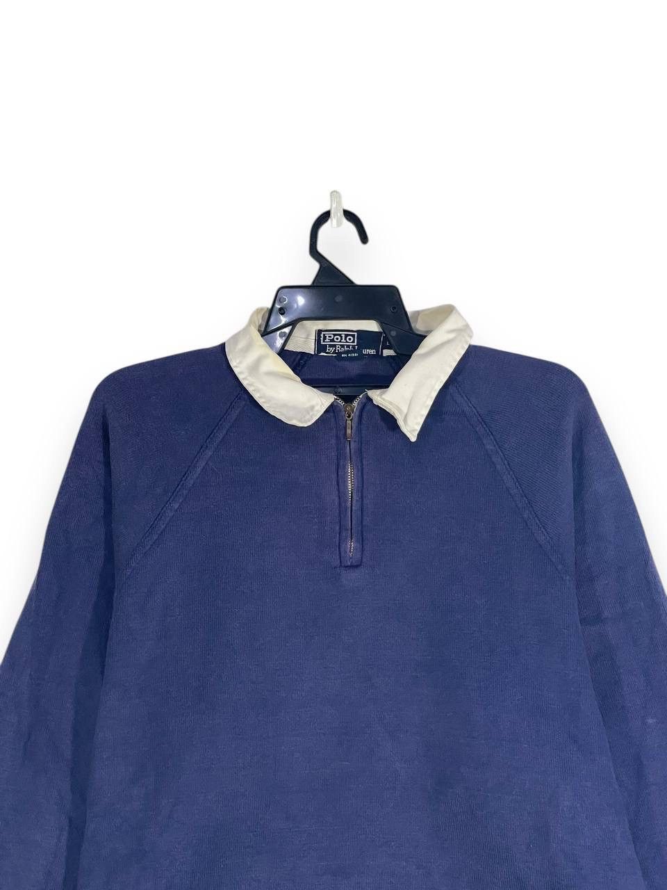 Polo Ralph Lauren Vintage 90s polo half zipper rugby shirts size L Size US L / EU 52-54 / 3 - 2 Thumbnail