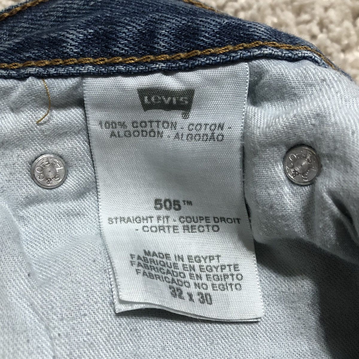 Levi's Levi’s Reconstructed Denim Mini Skirt Size 32" / US 10 / IT 46 - 4 Thumbnail
