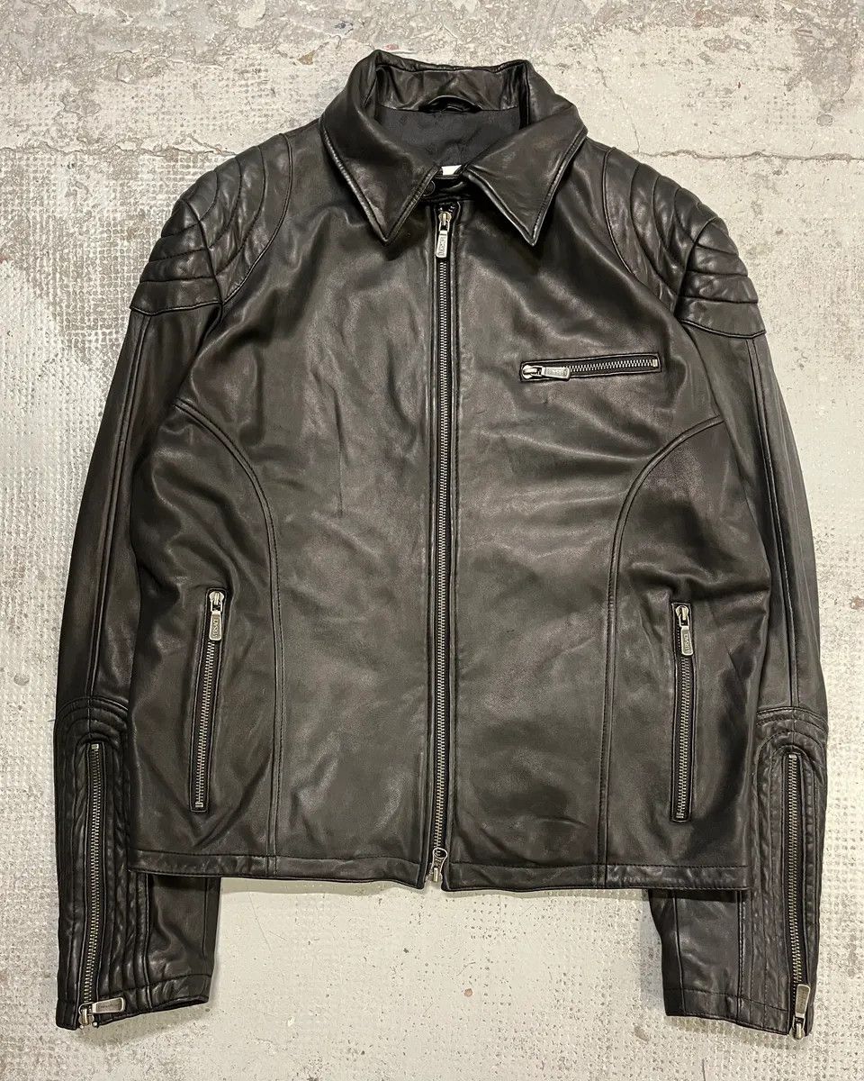 Versace AW2015 Versace Moto Black Padded Leather Jacket Size US M / EU 48-50 / 2 - 4 Thumbnail