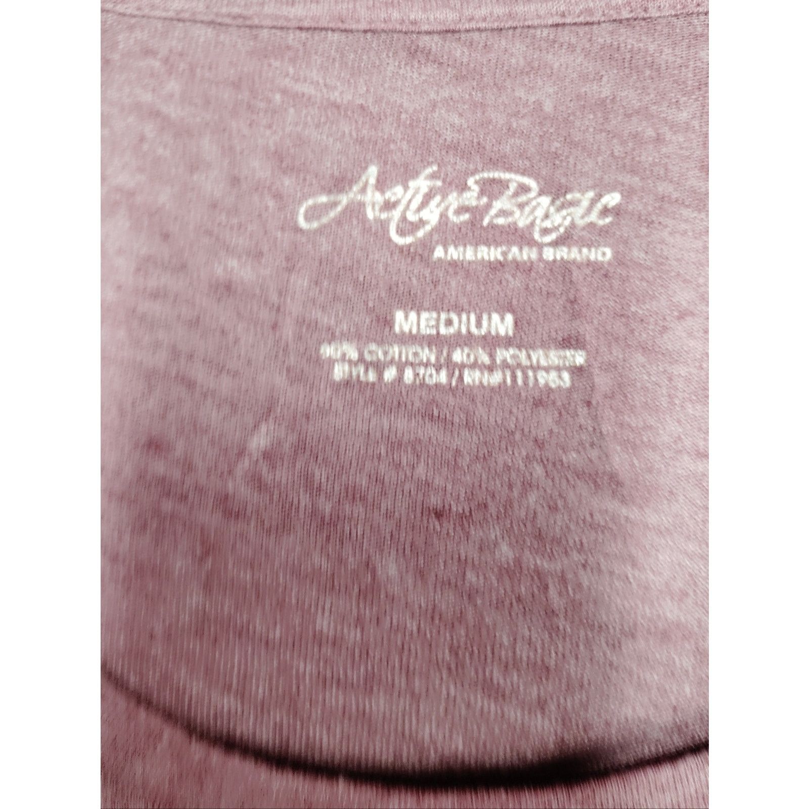Active Ride Shop Active Basic Women's Long Sleeve Scoop Neck Top - Dusty Rose Size M / US 6-8 / IT 42-44 - 2 Thumbnail