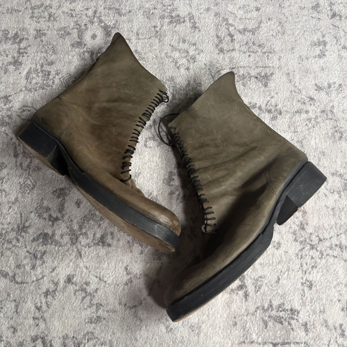 Incarnation Incarnation Micro-Lace Guidi Horse Leather Back Zip Boots Size US 9.5 / EU 42-43 - 7 Thumbnail