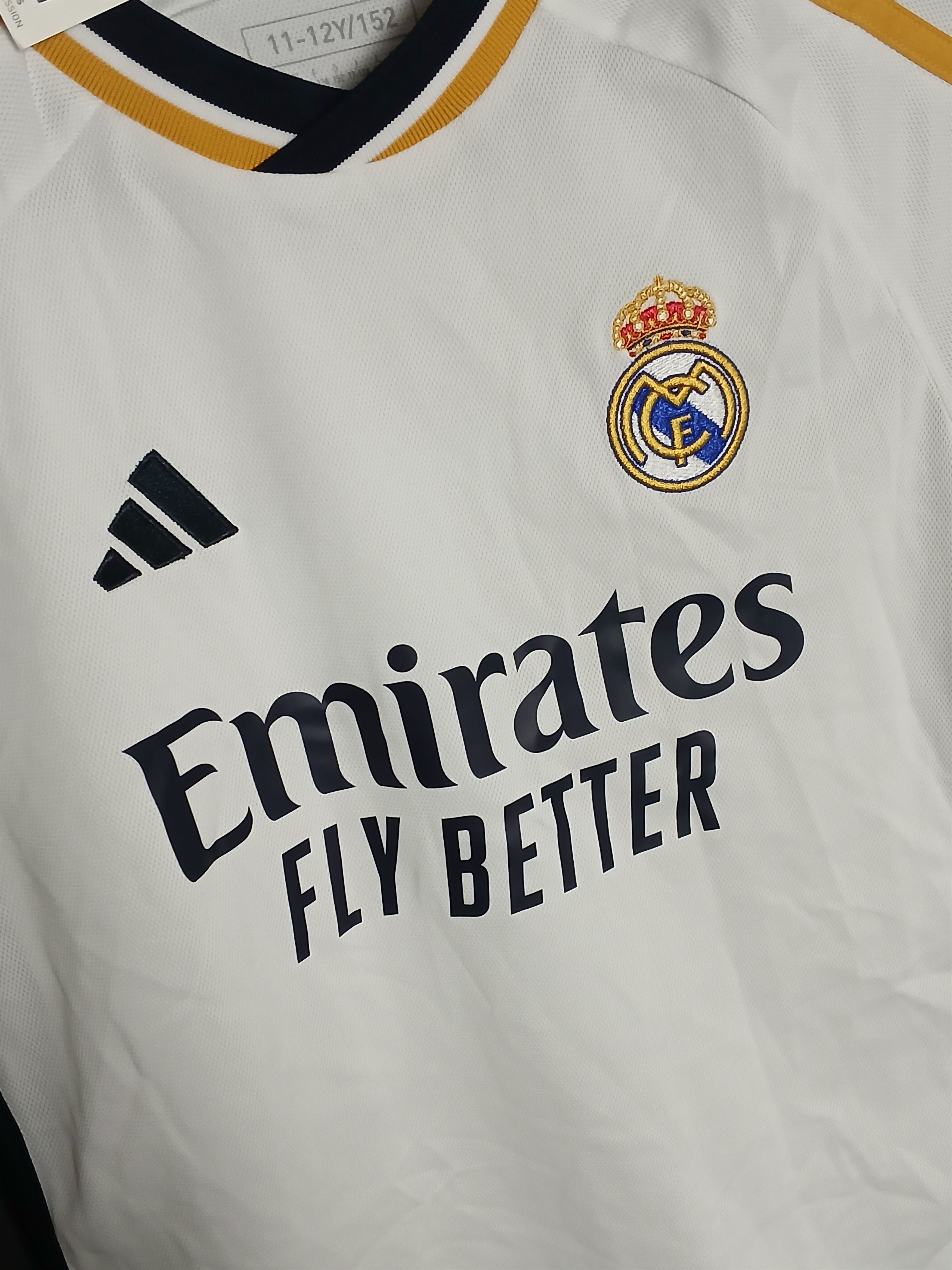Adidas KIDS New Real Madrid 2023/2024 Home Football Jersey T-Shirt Size US S / EU 44-46 / 1 - 3 Thumbnail
