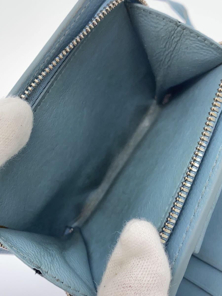 Balenciaga Balenciaga Neo Classic Leather Bi-Fold Wallet Blue Size ONE SIZE - 5 Thumbnail