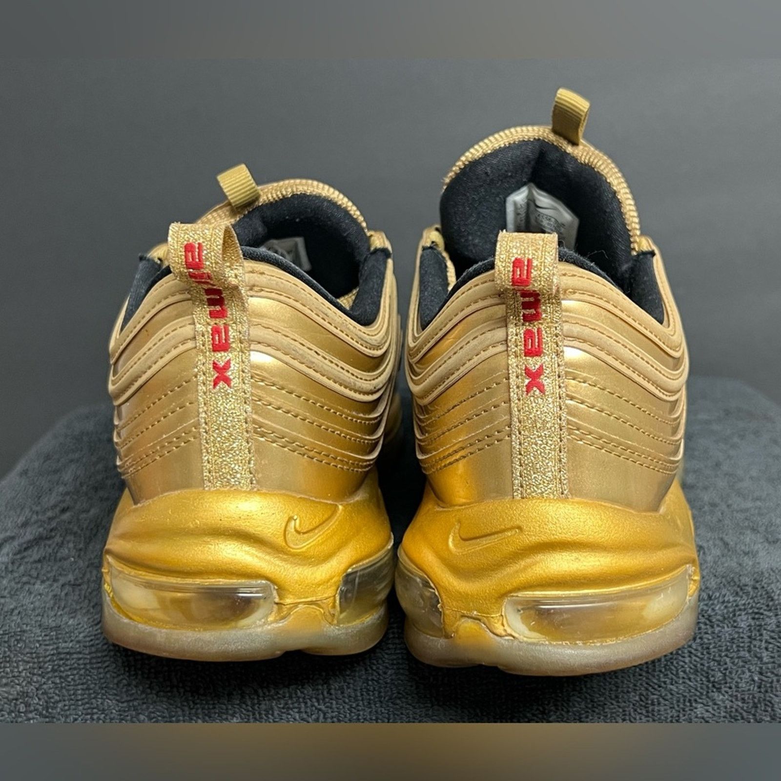 Nike Nike Air Max 97 Metallic Gold Low Top Shoes Mens 10.5 W/ Box Size US 10.5 / EU 43-44 - 6 Thumbnail