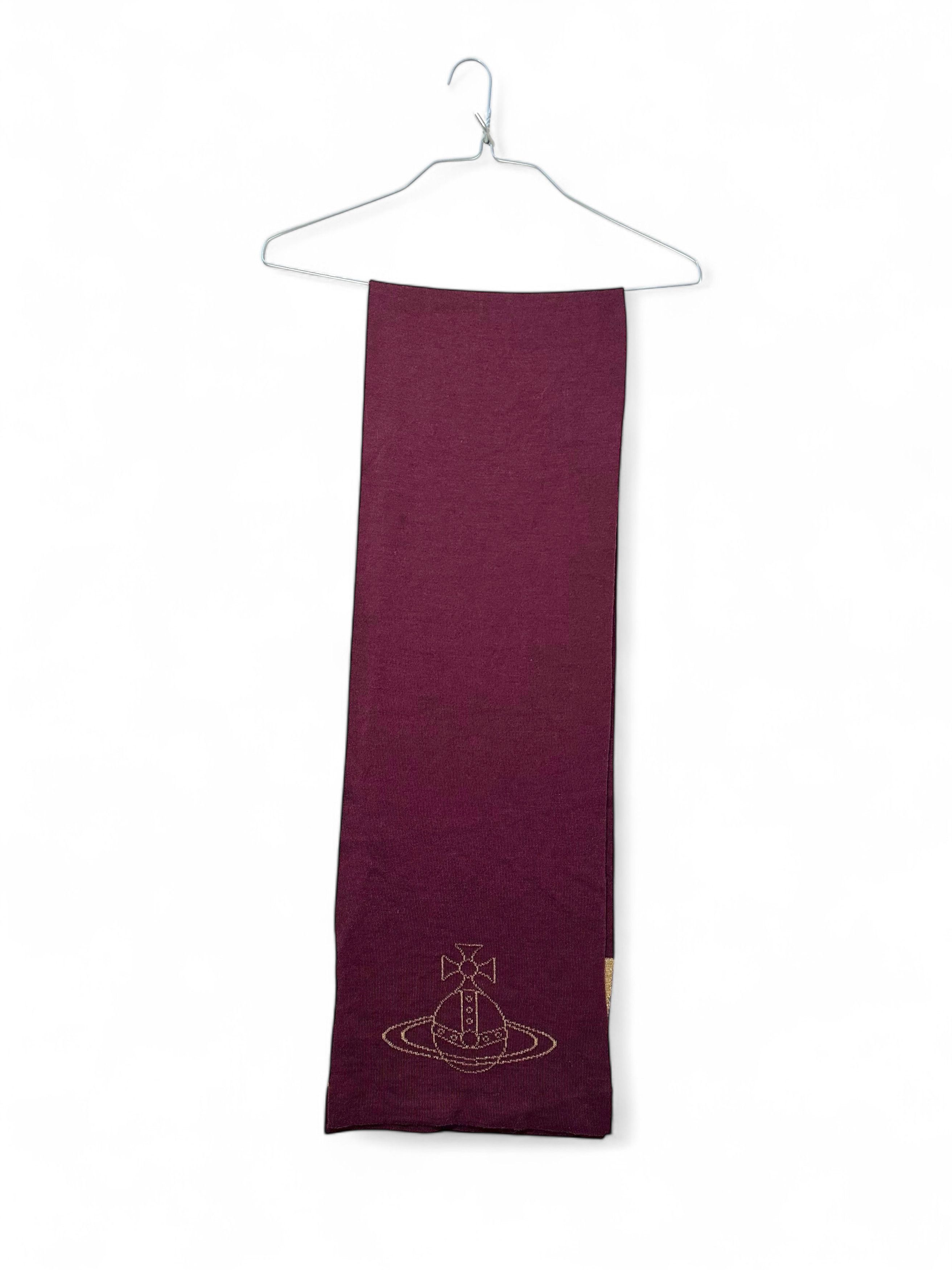 Vintage × Vivienne Westwood Rare Vivienne Westwood Vintage Wool Orb Logo Large Scarf Size ONE SIZE - 3 Thumbnail