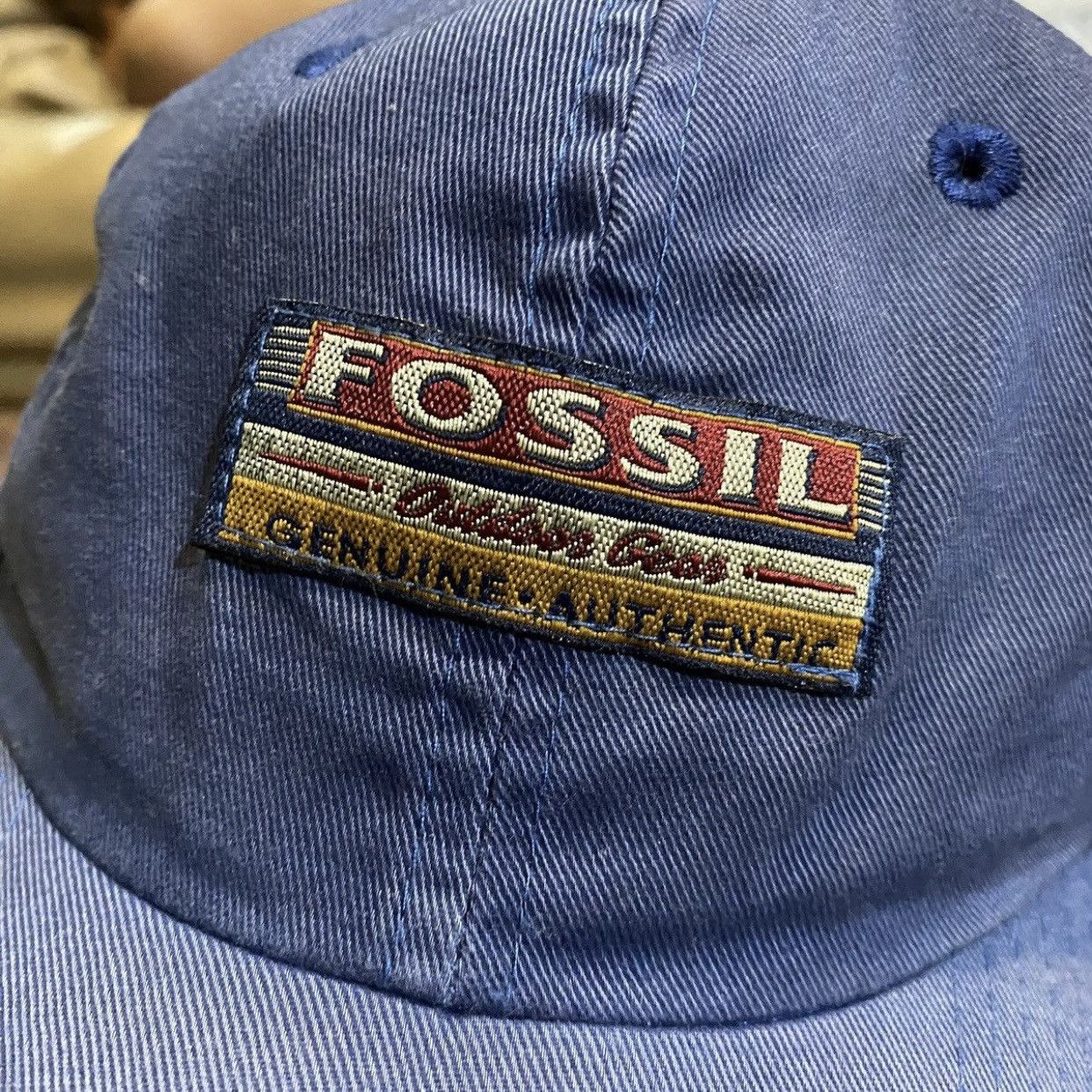 Fossil 🔥Very Rare🔥 vintage Fossil baseball cap patch spell out logo Size ONE SIZE - 5 Thumbnail