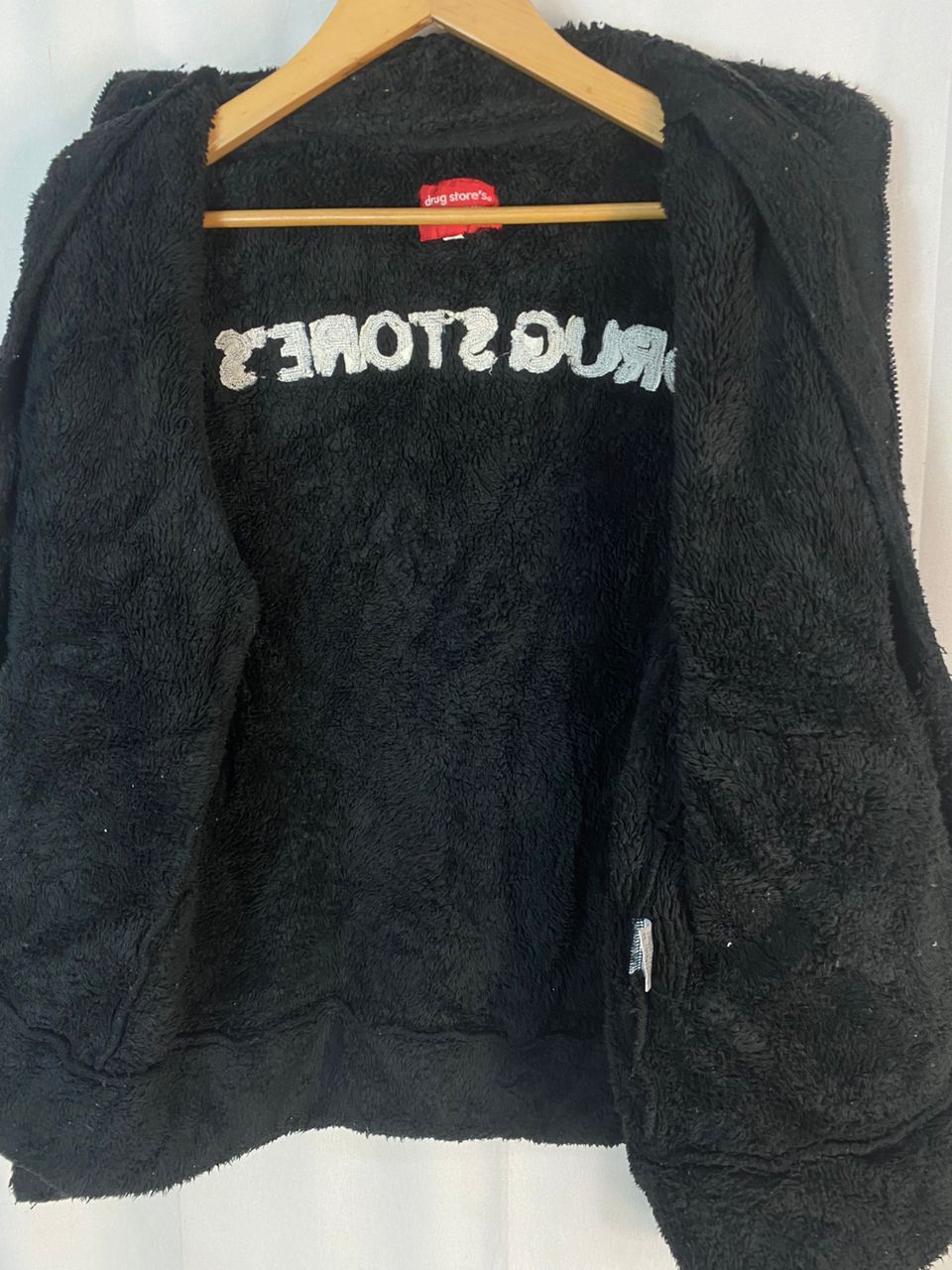 Japanese Brand Unisex 🔥Drugs store fleece zipper jacket with patches Size US M / EU 48-50 / 2 - 9 Thumbnail