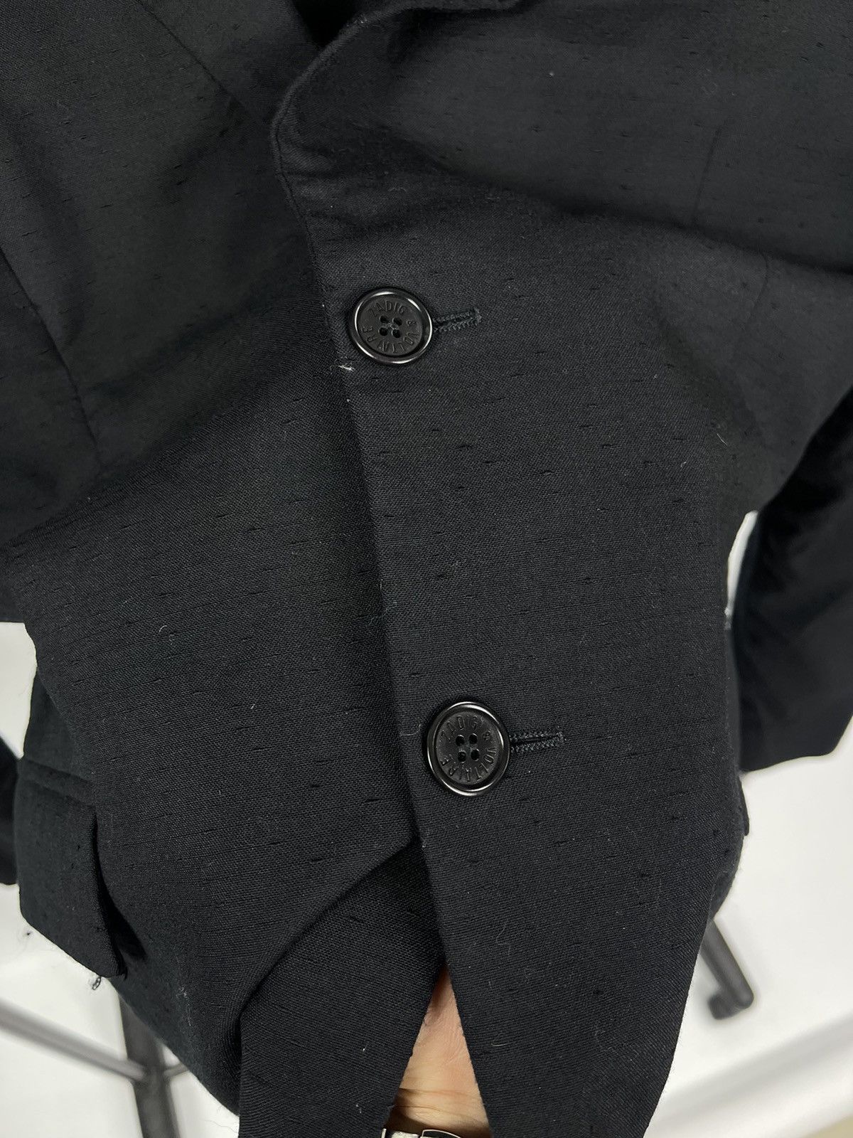 Zadig & Voltaire Zadig & Voltaire Mens Black Blazer Jacket Size 48 (M) Wool Size 48R - 4 Thumbnail