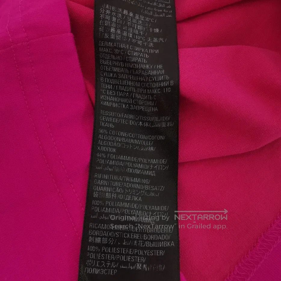 Balenciaga XS Cotton Logo Embroidered Crew Neck Tee.