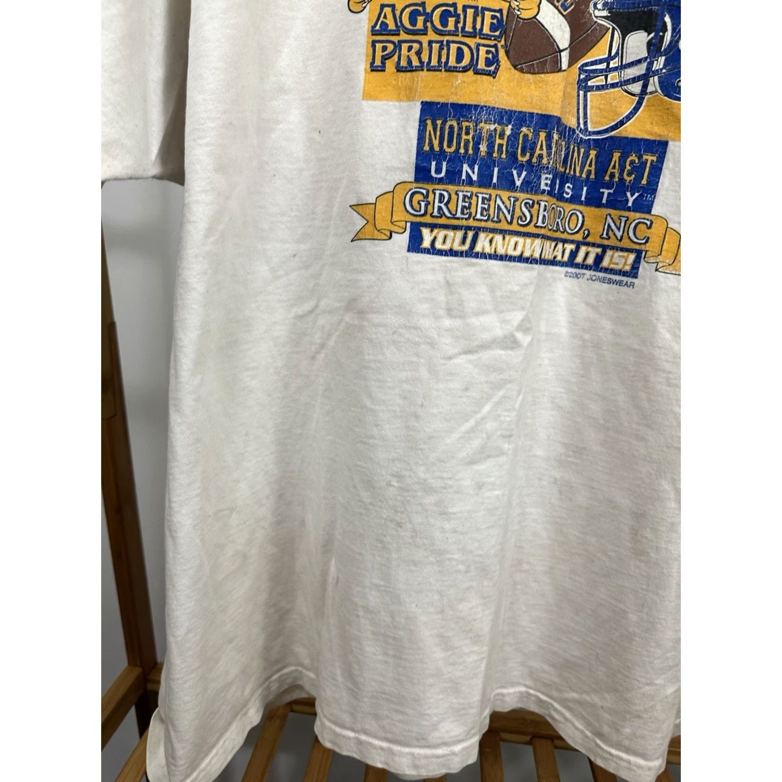 Port & Company VTG A&T Homecoming Aggies Pride Down Do Your Dance T-Shirt 3XL Mens Cream Black History Port & Company Size US XXL / EU 58 / 5 - 6 Thumbnail