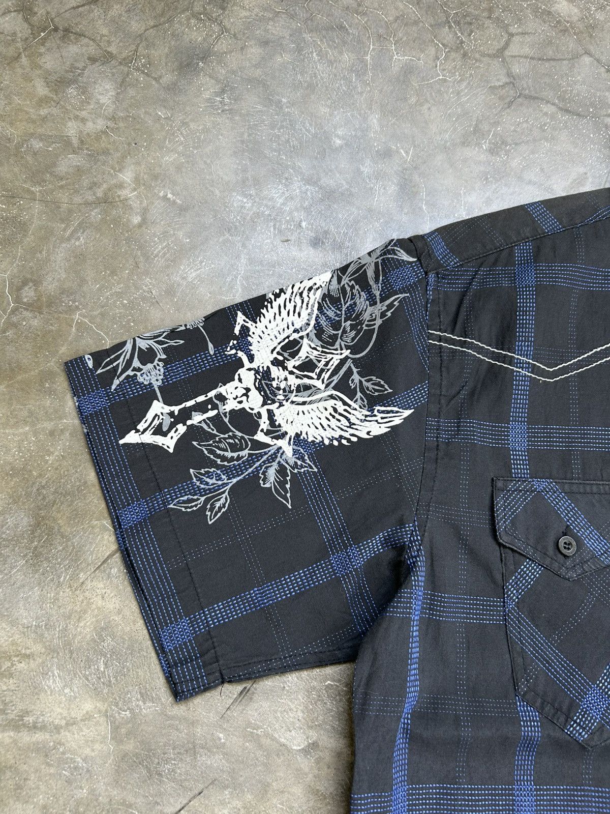Japanese Brand 2000s Vercho Japan Punk Style Shirt Size US M / EU 48-50 / 2 - 2 Thumbnail