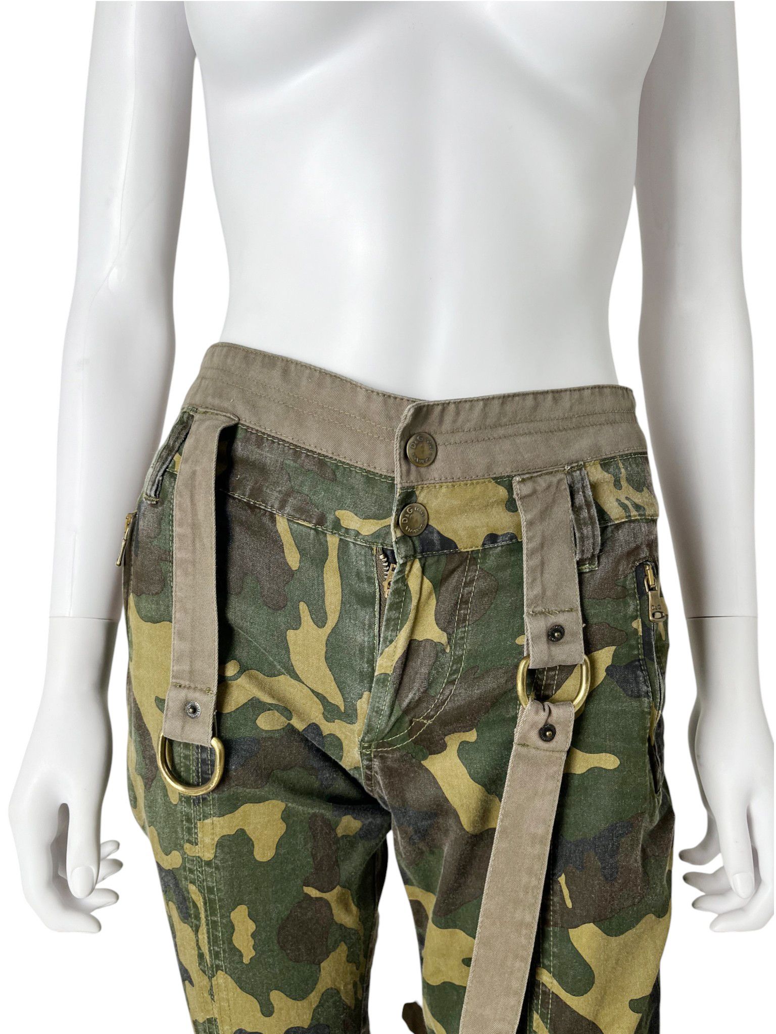 Dolce & Gabbana F/W 2003 Bondage Parachute Camo Pants Size 27" / US 4 / IT 40 - 6 Thumbnail