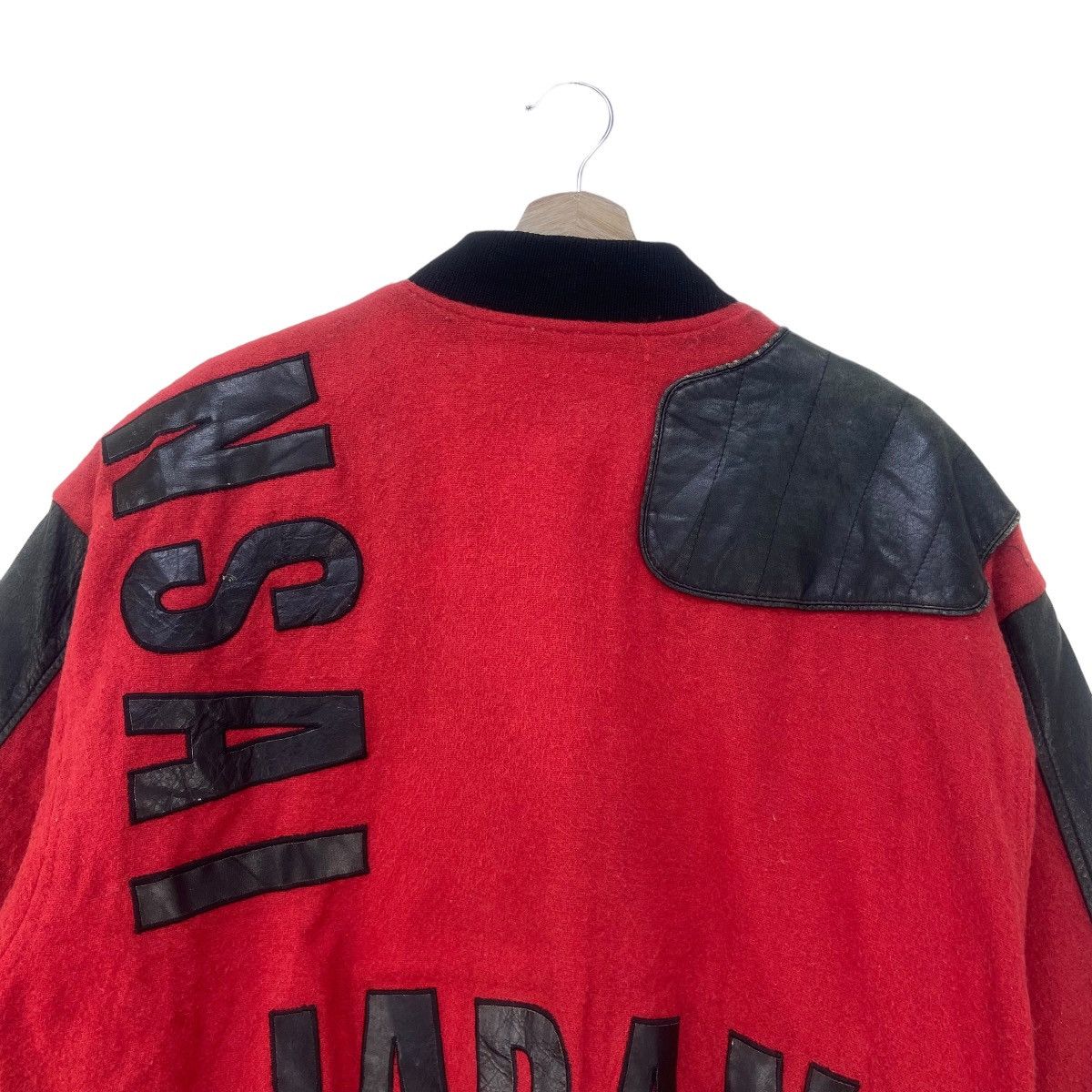 Kansai Yamamoto Vintage🔥80s Kansai Yamamoto Wool + Leather Bomber Varsity Size US S / EU 44-46 / 1 - 10 Thumbnail