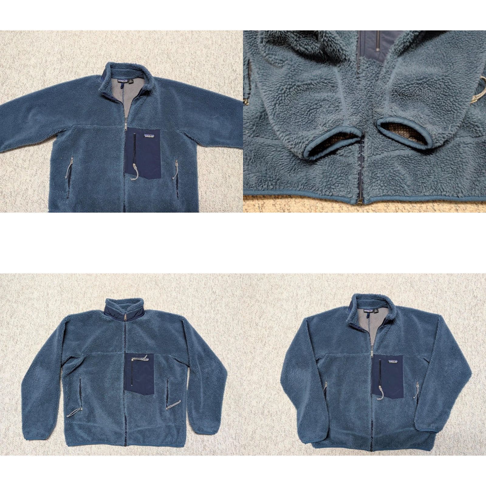 Patagonia VINTAGE Patagonia Jacket XL Mens USA Made Blue Deep Pile Fleece RETRO-X Deep Pile Fleece Jacket 1999 Size US XL / EU 56 / 4 - 8 Thumbnail