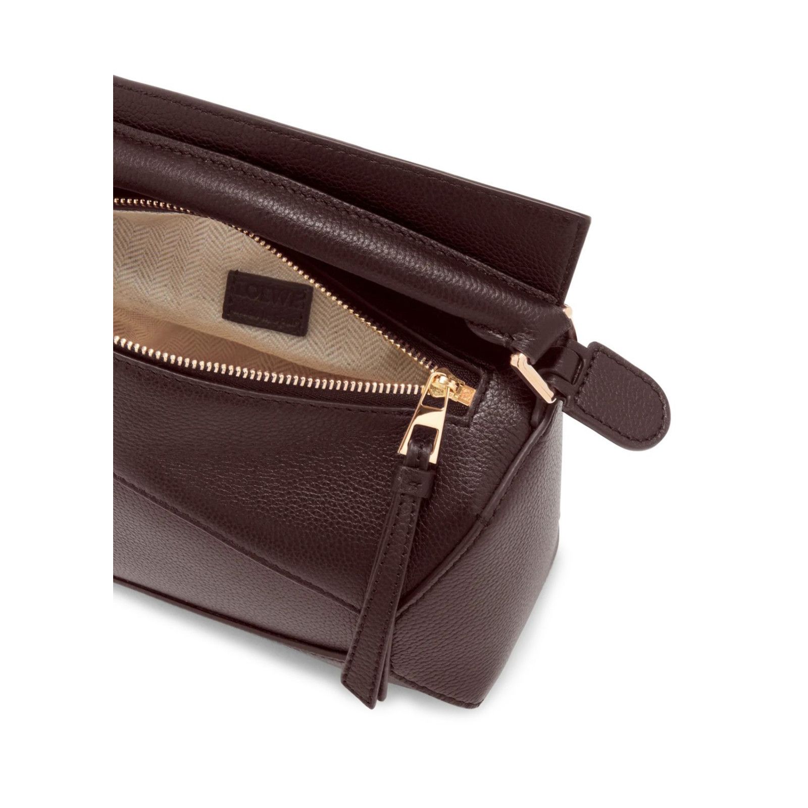 Loewe LOEWE Puzzle Edge Mini Dark Brownie Leather Handbag New & Au Size ONE SIZE - 4 Thumbnail