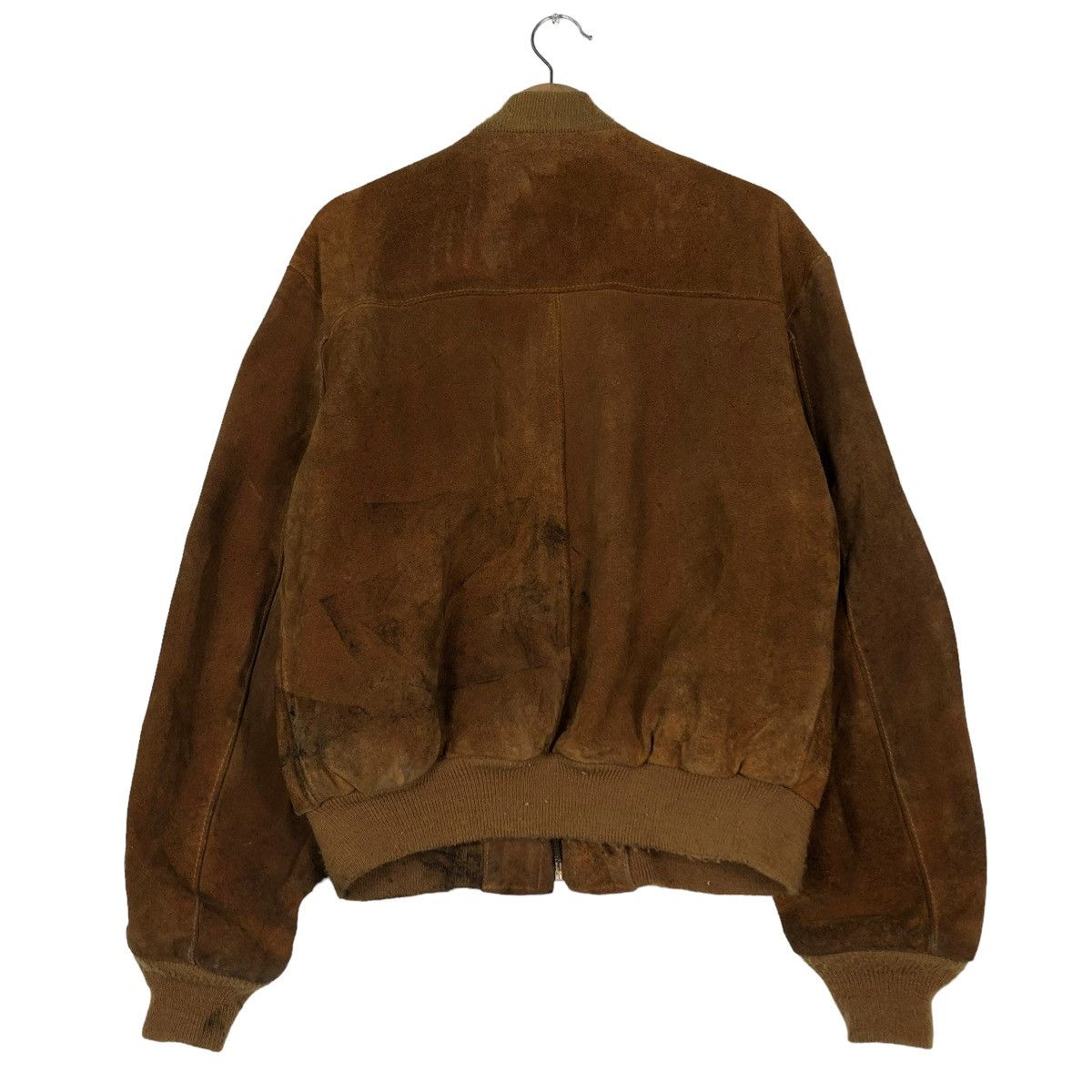 Schott 🔥VINTAGE SUEDE LEATHER JACKET FLY SCHOTT MADE IN USA Size US M / EU 48-50 / 2 - 8 Thumbnail