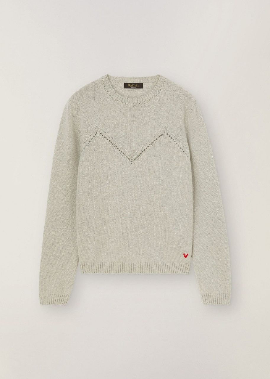 Loro Piana o1srvl11e0524 Sweater in Silver Size M / US 6-8 / IT 42-44 - 1 Thumbnail
