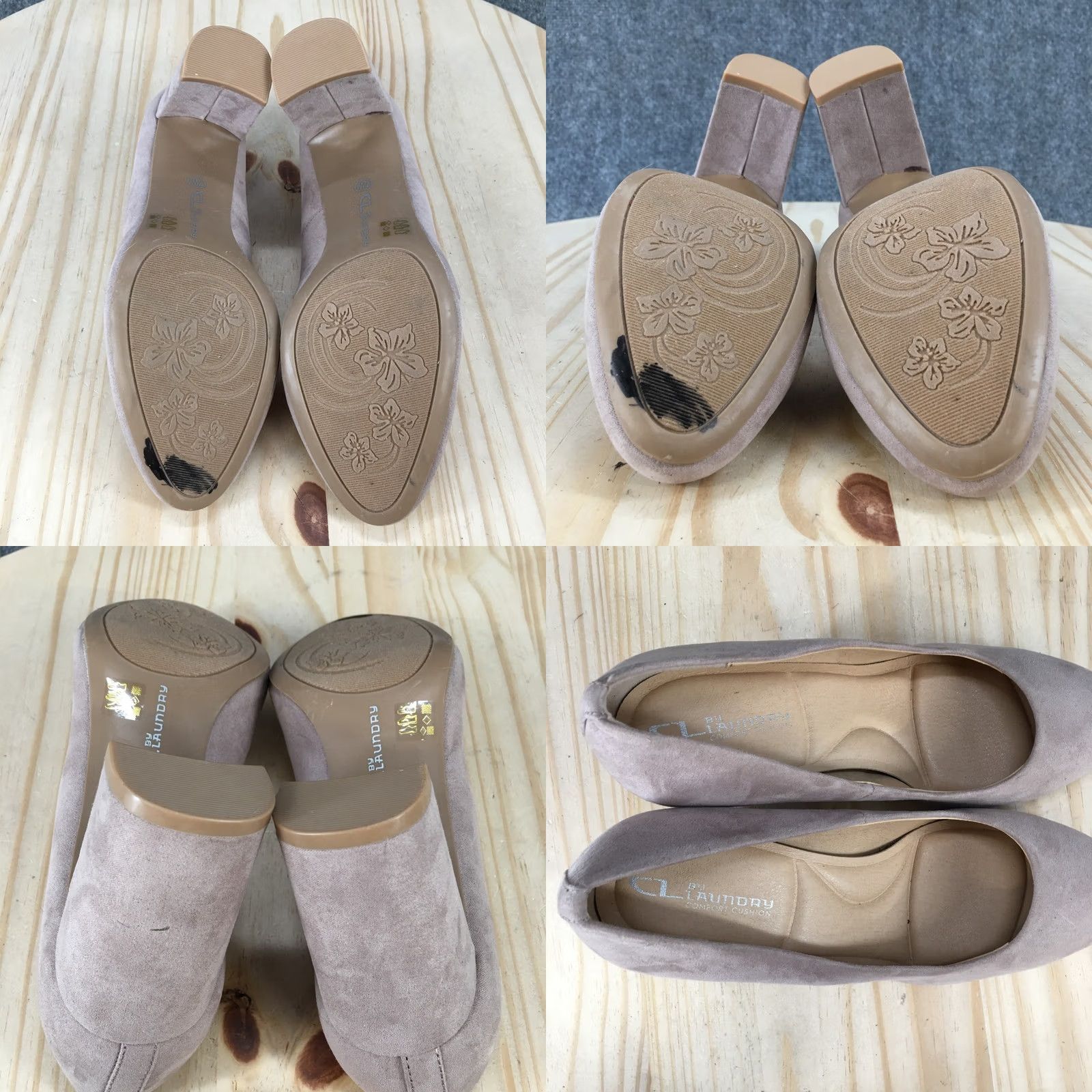 Chinese Laundry CL by Chinese Laundry Pink Faux Suede Wedge Pumps - Womens 7.5 Casual Comfort Pump Shoes Size US 7 / IT 37 - 9 Thumbnail