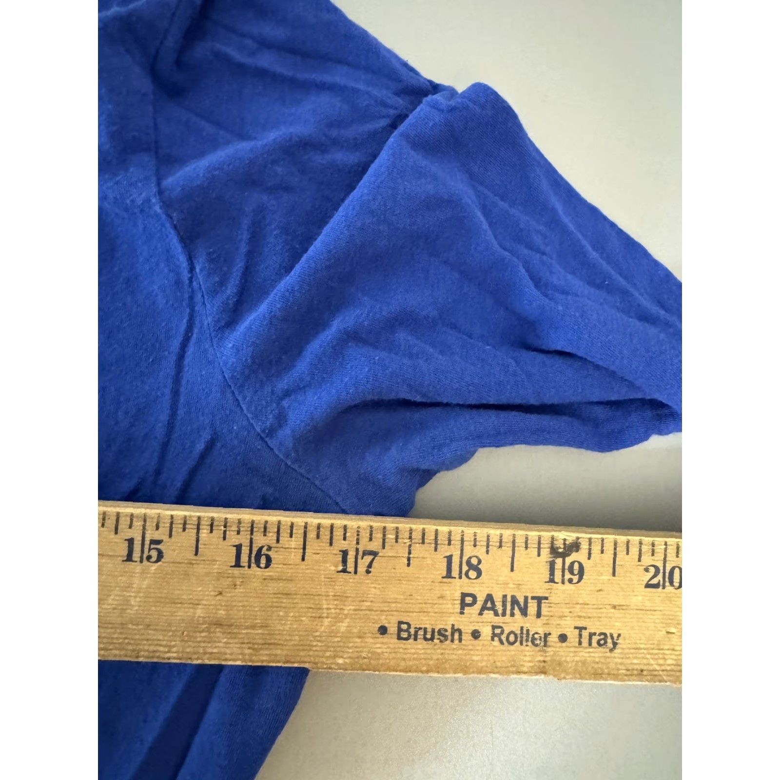 Vintage Kenar Womens size M 3/4 Sleeve Boat Neck Top Blue Basic Soft Size M / US 6-8 / IT 42-44 - 5 Thumbnail