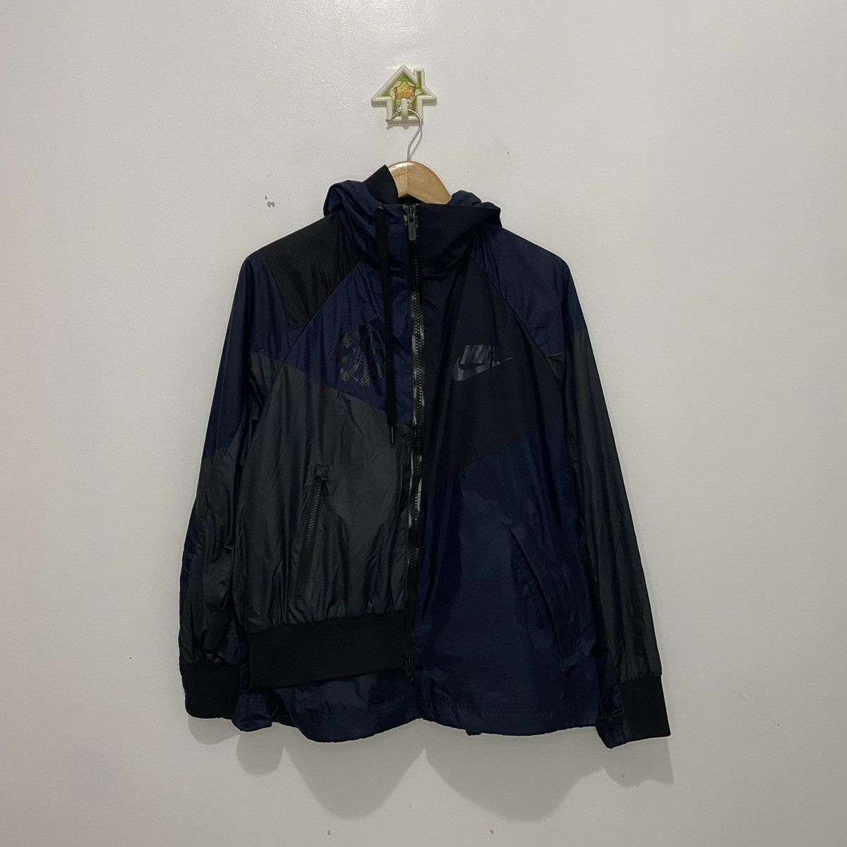 Nike Sacai Hooded Anorak Splicing Jacket
