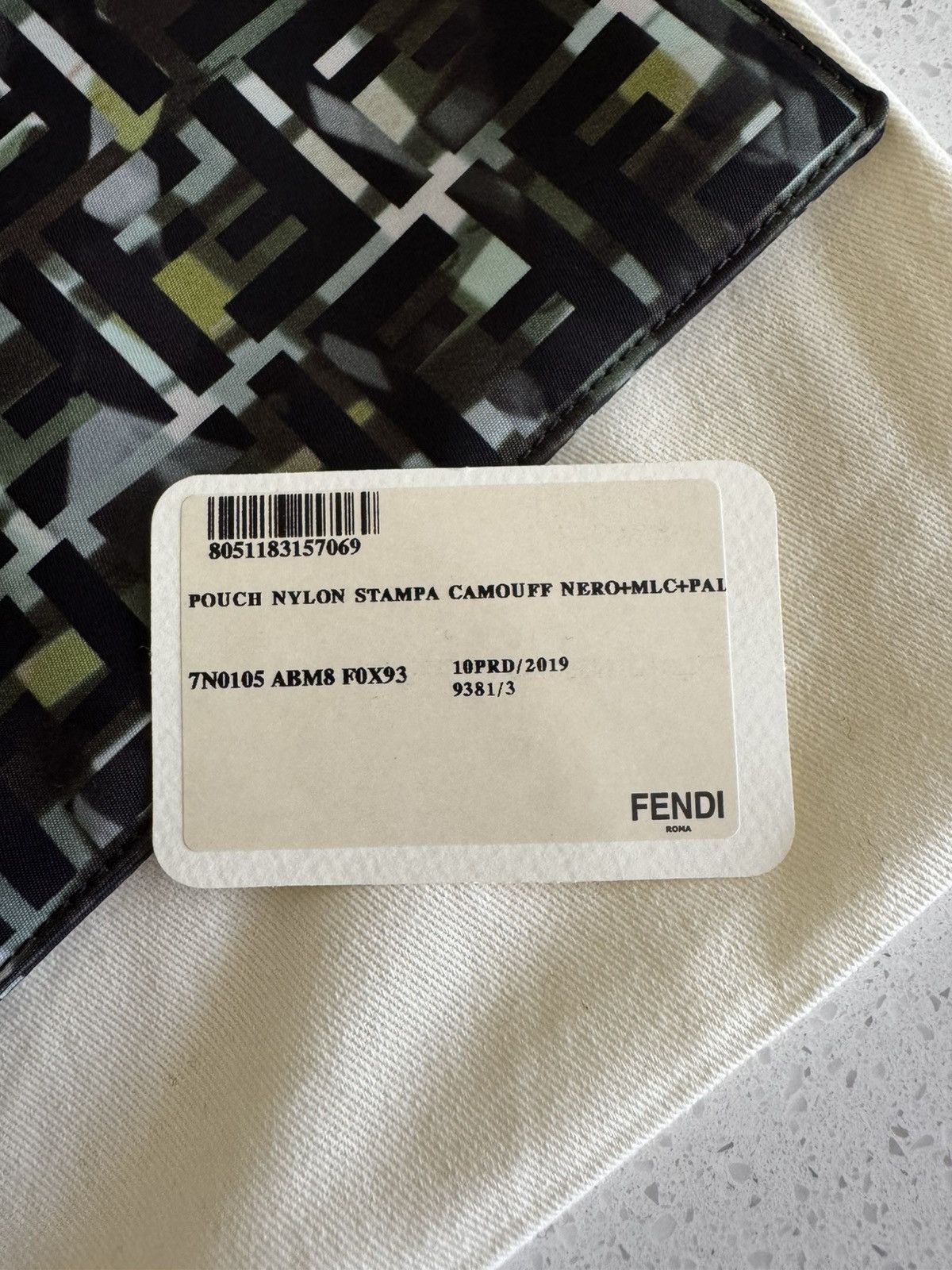 Fendi Fendi camo pouch with leather wrist strap Size ONE SIZE - 9 Thumbnail