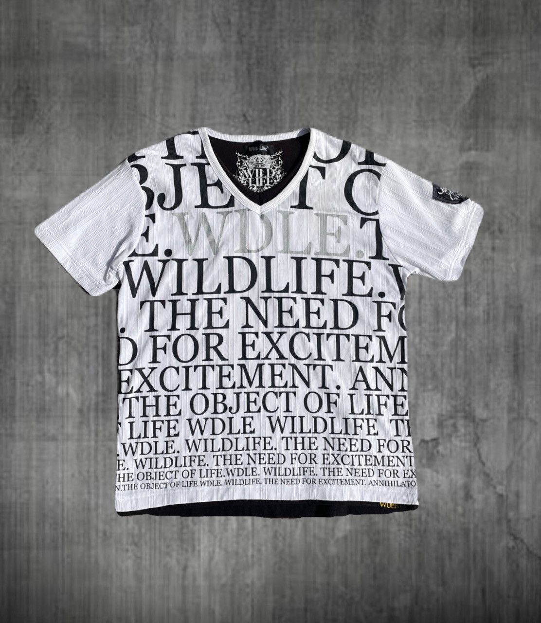 If Six Was Nine 2000s Japanese archive Layered Poem V-neck Tee Vkei Gyaruo Size US S / EU 44-46 / 1 - 1 Thumbnail
