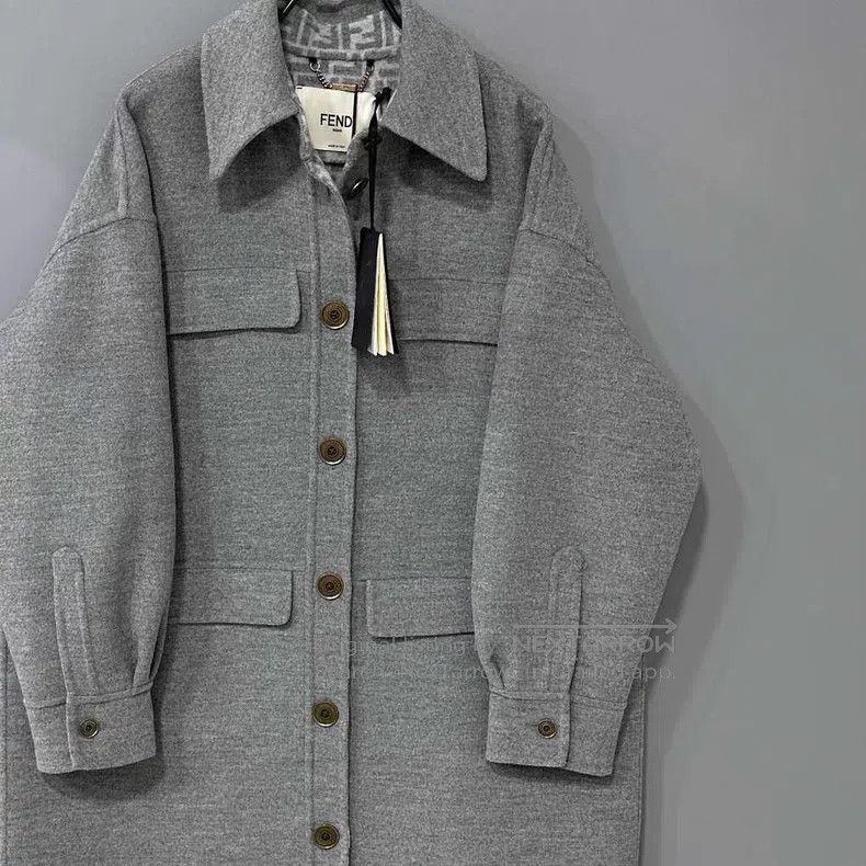Fendi Fendi Printed Loose Fit Coat with Full Lining Size XS / US 0-2 / IT 36-38 - 2 Thumbnail