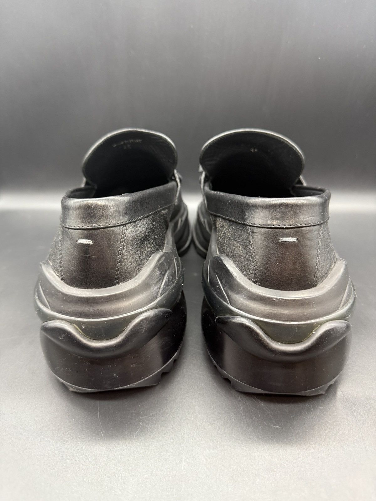 Maison Margiela Maison Margiela Tassel Loafer Sneaker Sole — Black Leather Size US 12 / EU 45 - 4 Thumbnail