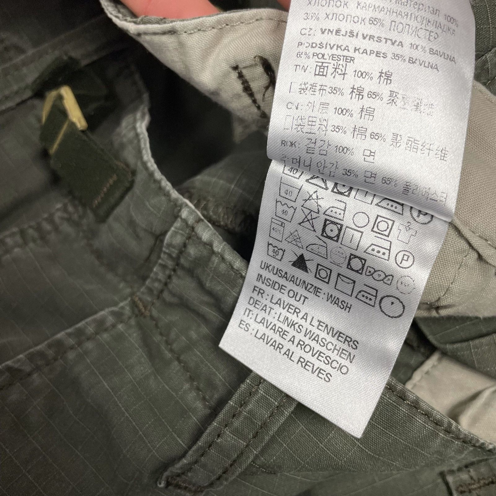 Carhartt Carhartt WIP Men's Green Cotton Cargo Aviation Pants 28x34 Size US 28 / EU 44 - 15 Thumbnail