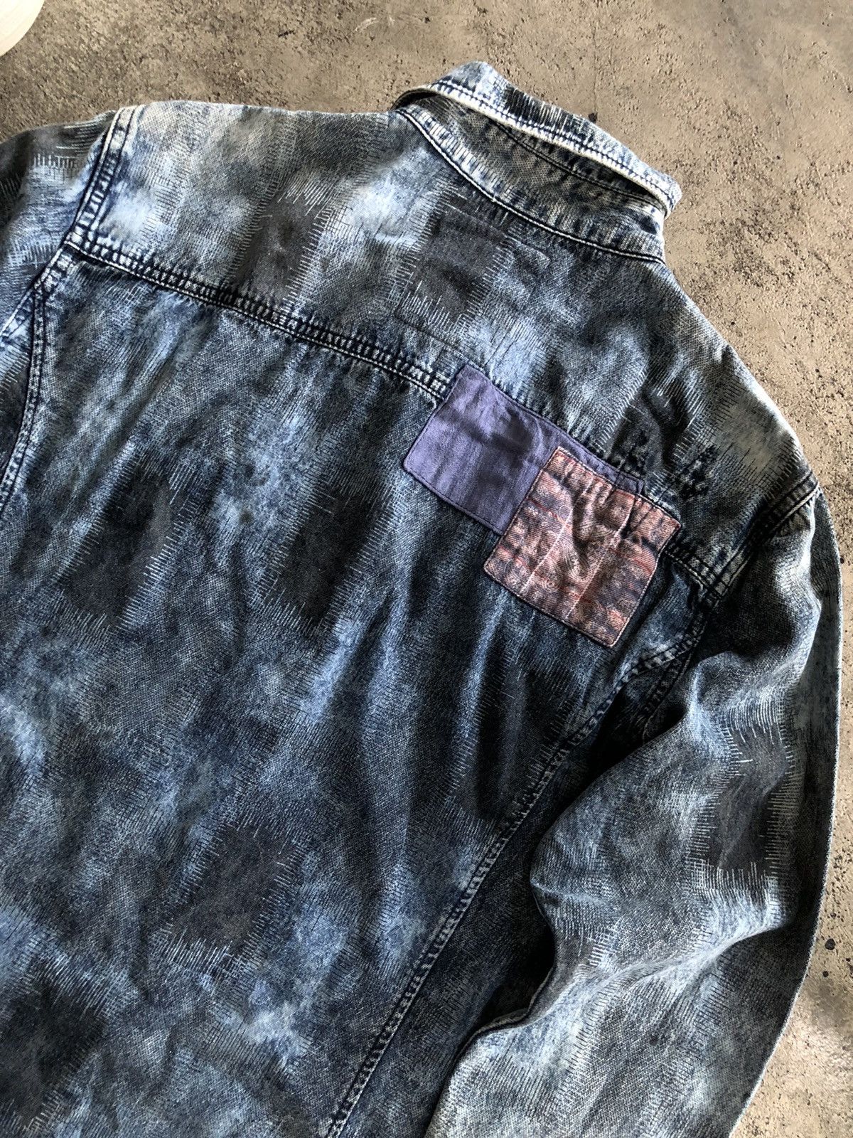 If Six Was Nine × Japanese Brand × Le Grande Bleu (L.G.B.) JAPANESE BUCKAROO BUTTONSHIRT PATCHWORK KAPITALSTYLE Size US L / EU 52-54 / 3 - 9 Thumbnail