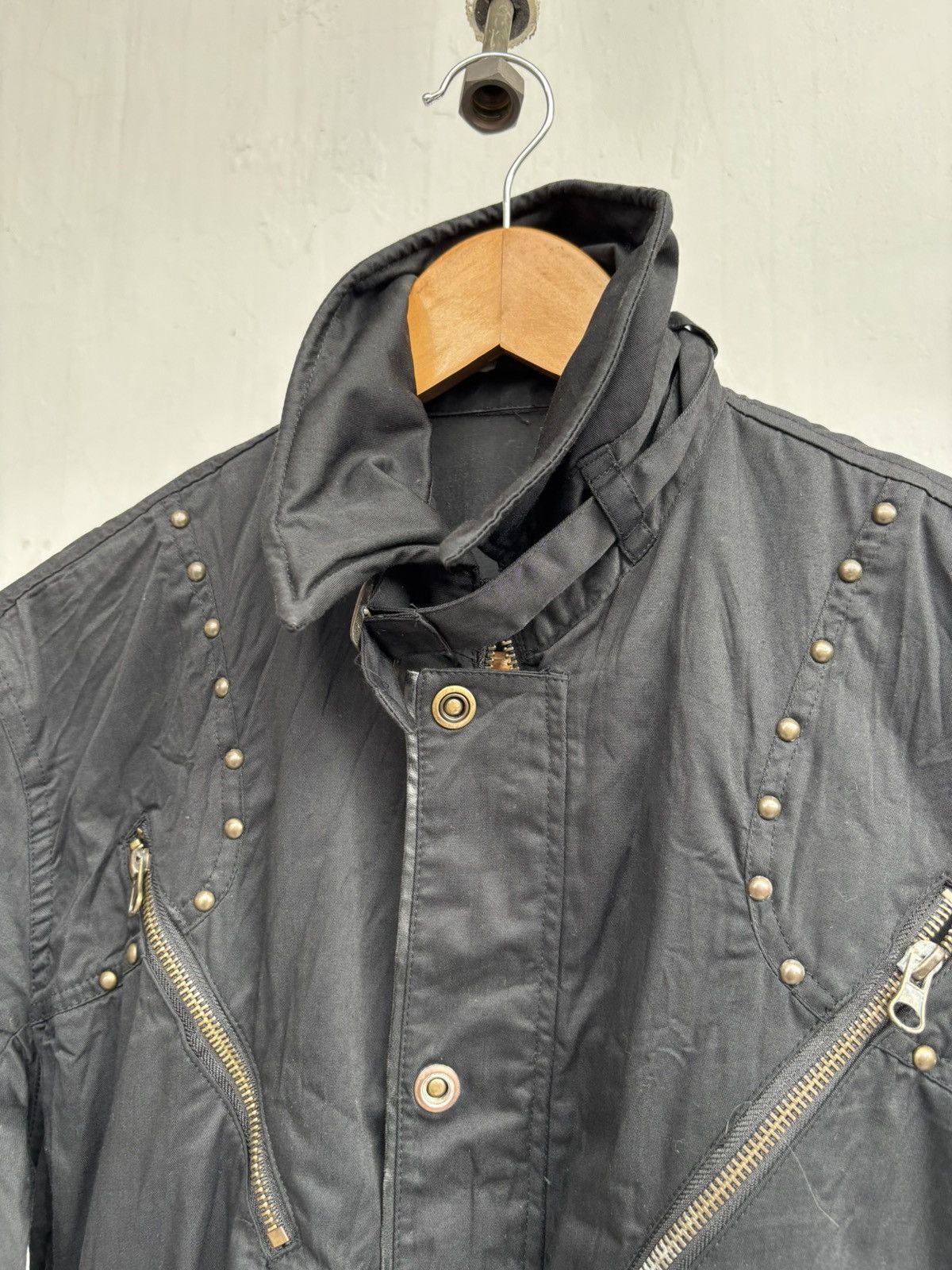 14th Addiction × Japanese Brand × Tornado Mart IN THE ATTIC Bondage Studded Shirt Jacket Size US L / EU 52-54 / 3 - 6 Thumbnail