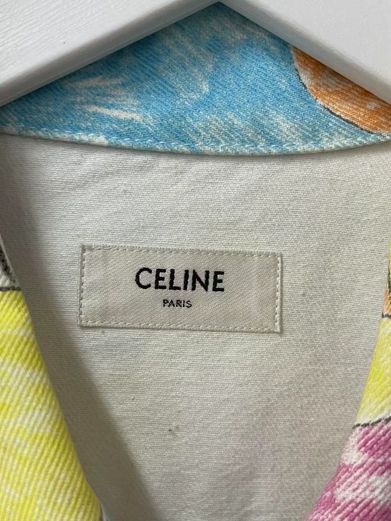 Celine Celine HandPainted Denim Jacket Size US M / EU 48-50 / 2 - 6 Thumbnail